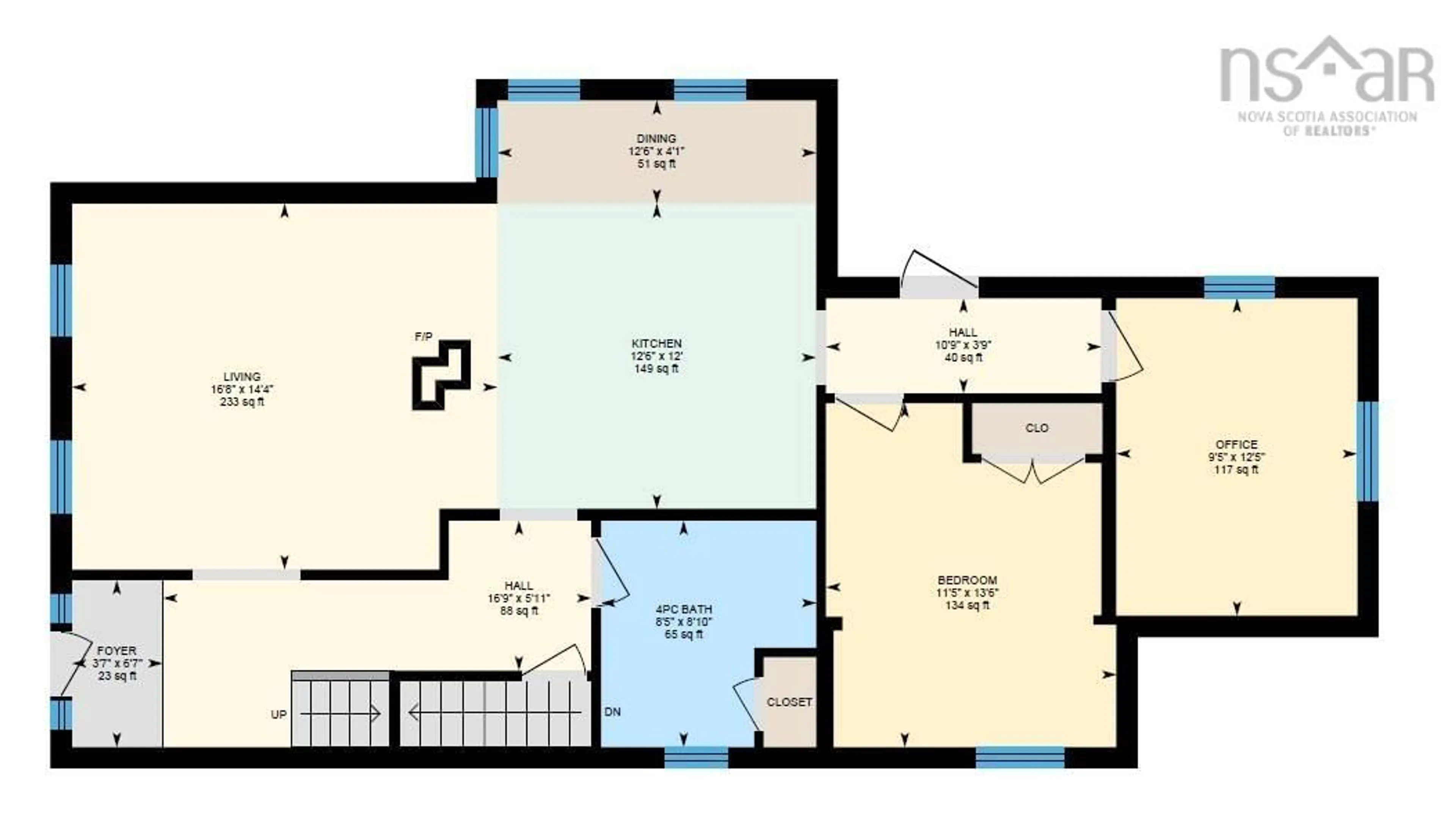 Floor plan for 249 Portland St, Dartmouth Nova Scotia B2Y 1J8