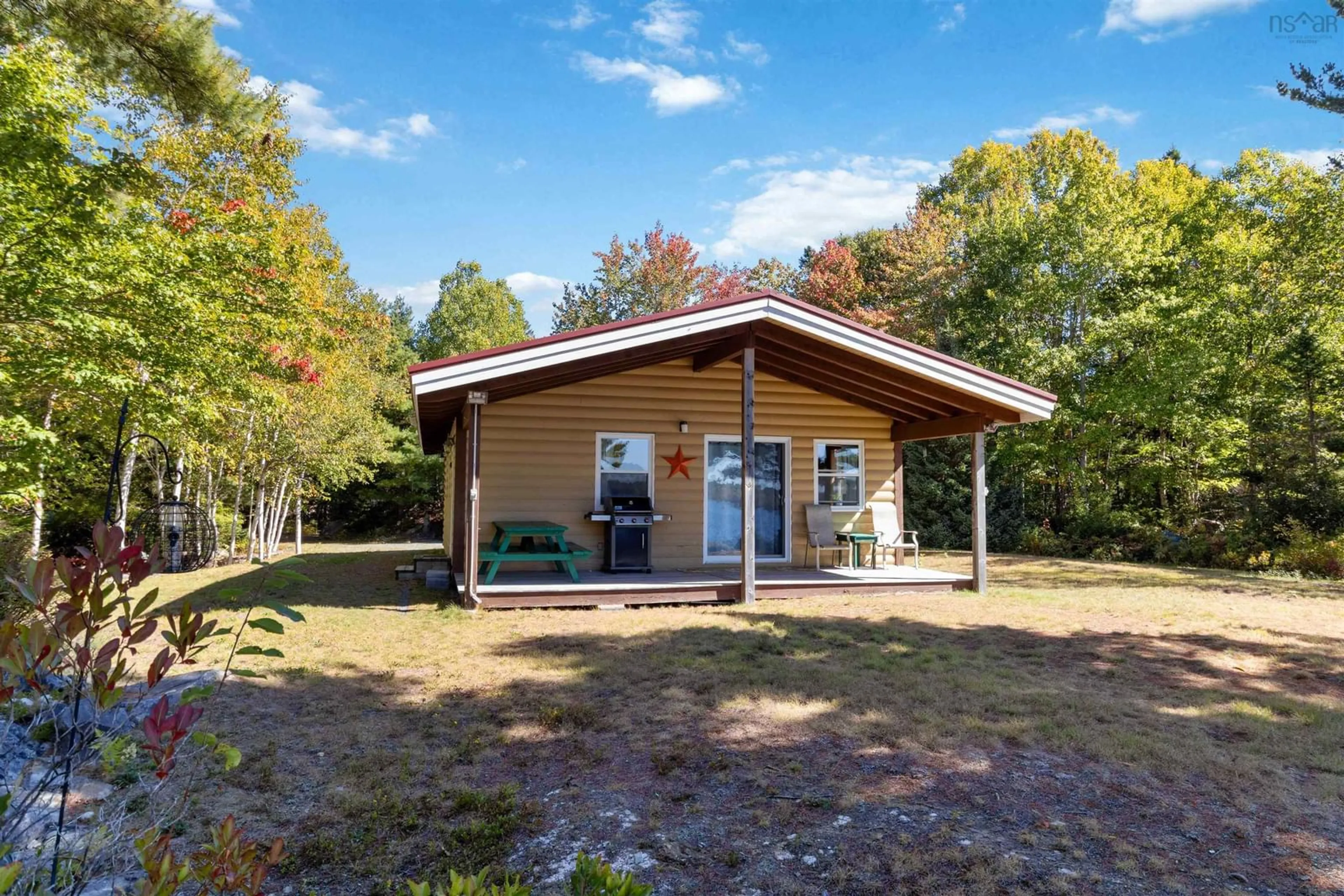 Patio, water/lake/river/ocean view for 96 Harbour View Dr, Mill Village Nova Scotia B0J 2H0