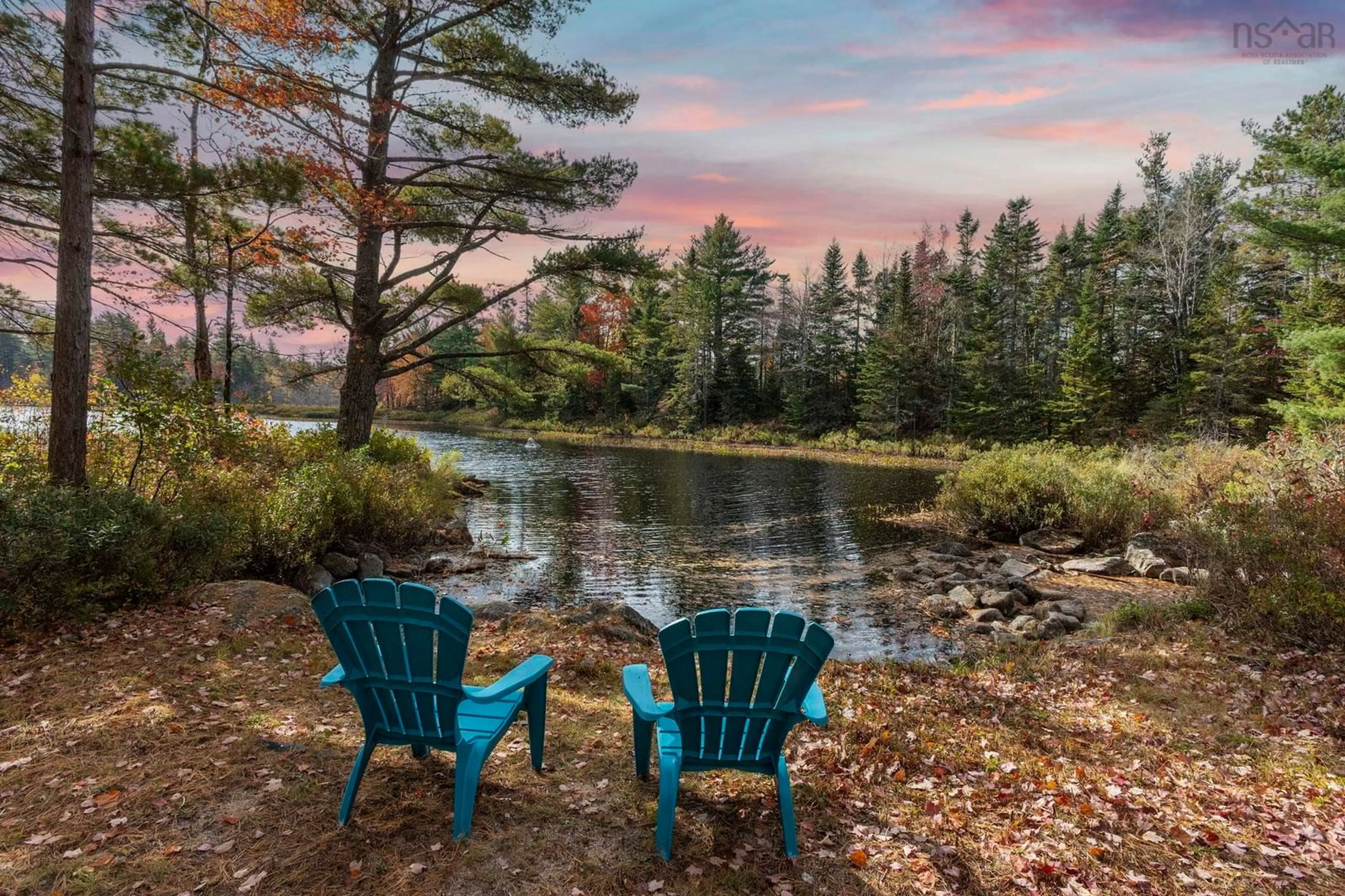 Patio, water/lake/river/ocean view for 189 Mill Pond Rd, New Albany Nova Scotia B0S 1P0