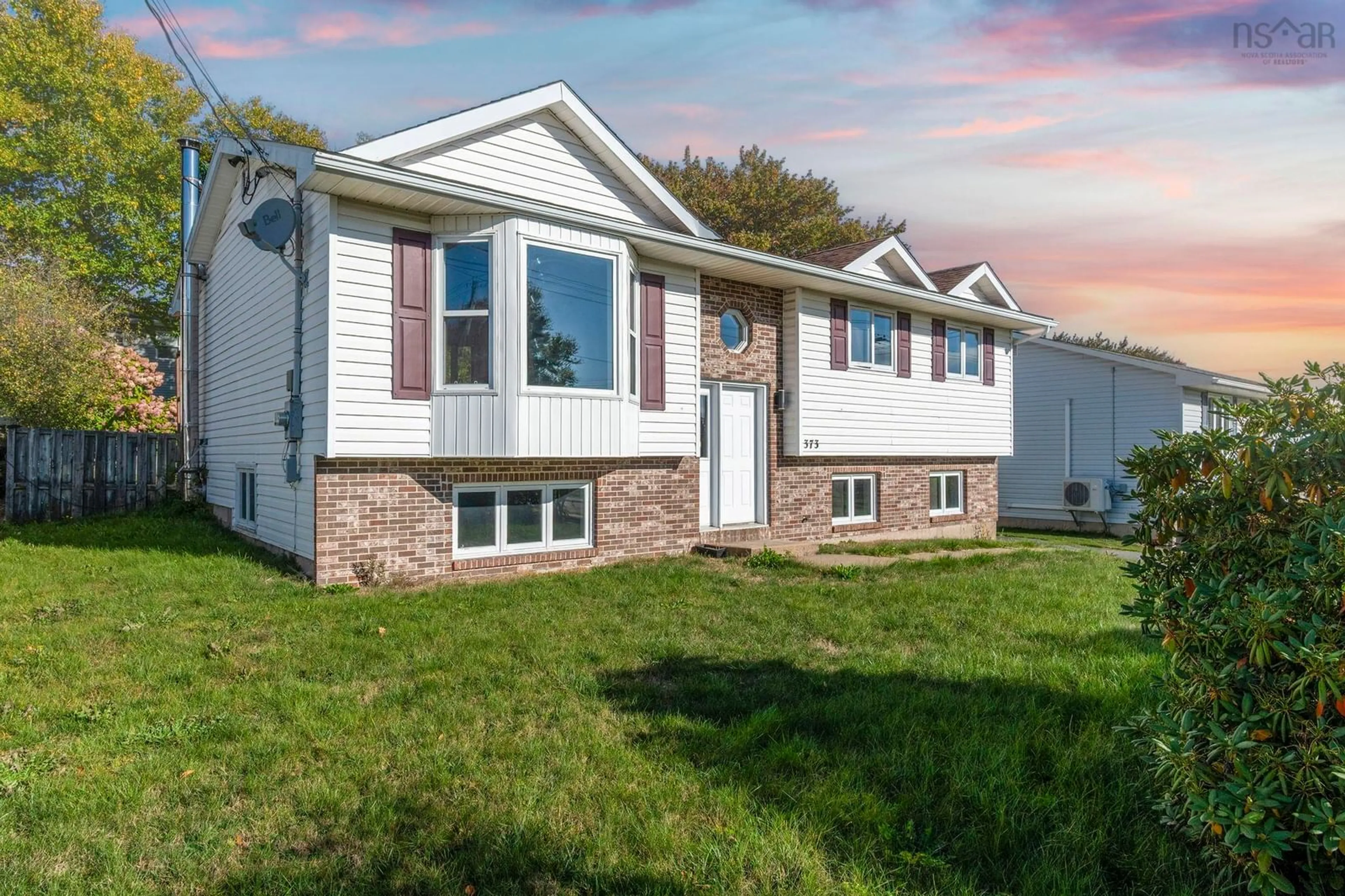 Home with vinyl exterior material, street for 373 Auburn Dr, Dartmouth Nova Scotia B2W 6E1