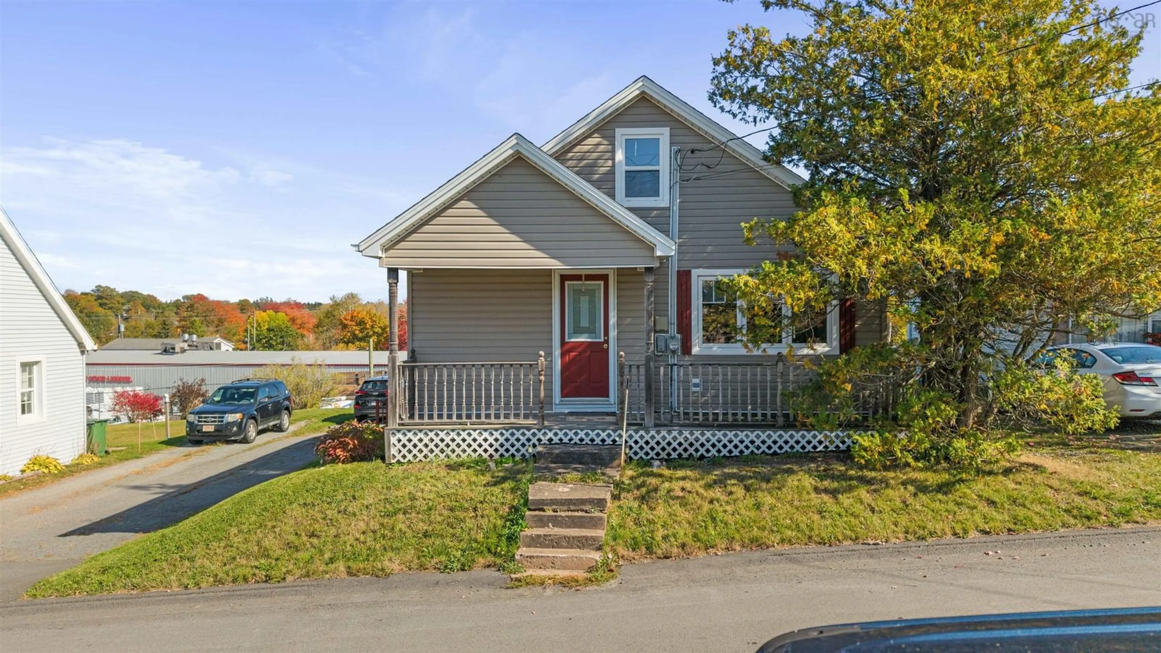 Home with vinyl exterior material, street for 8 Conley Rd, Shubenacadie Nova Scotia B0N 2H0