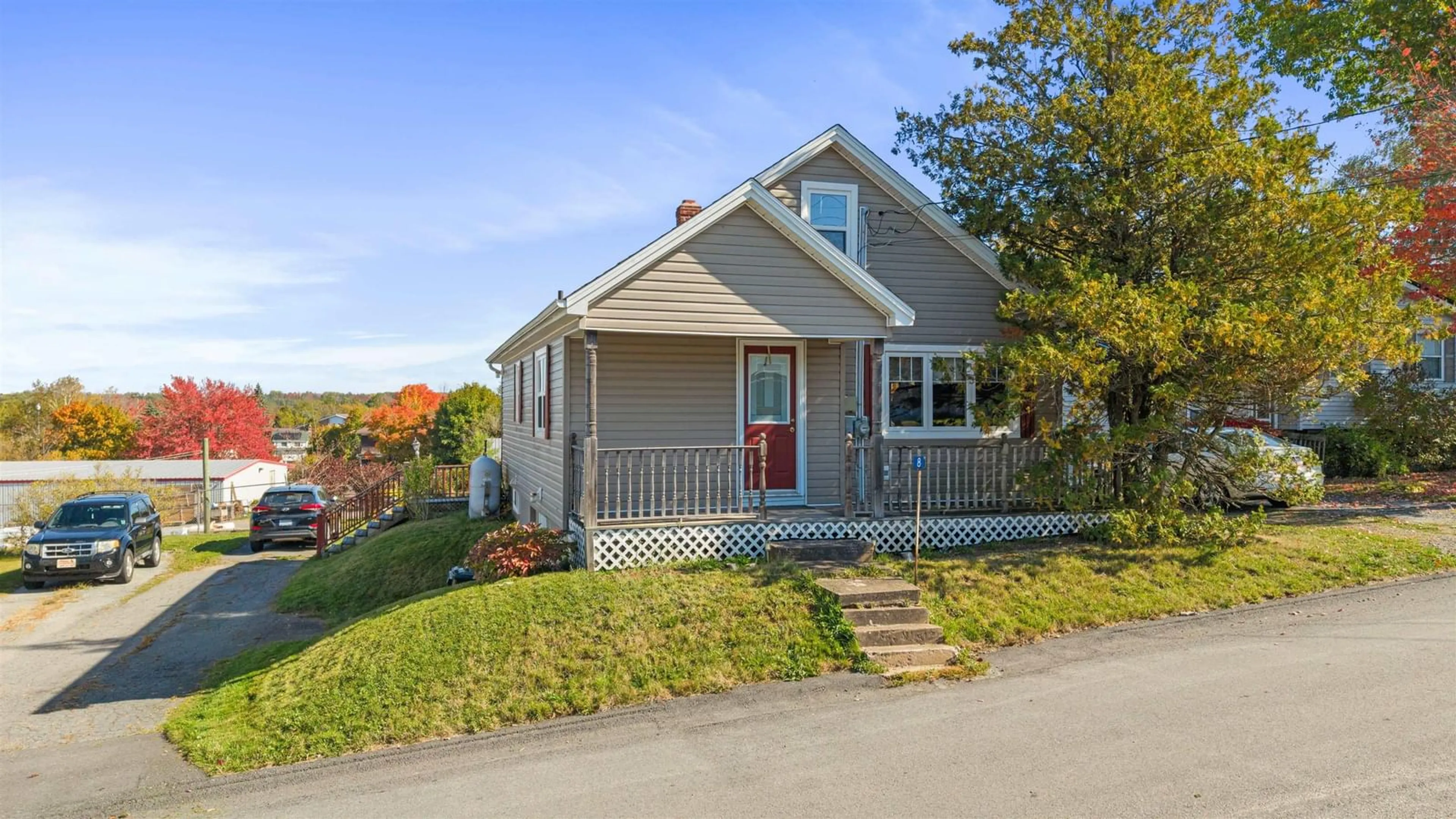 Home with vinyl exterior material, street for 8 Conley Rd, Shubenacadie Nova Scotia B0N 2H0