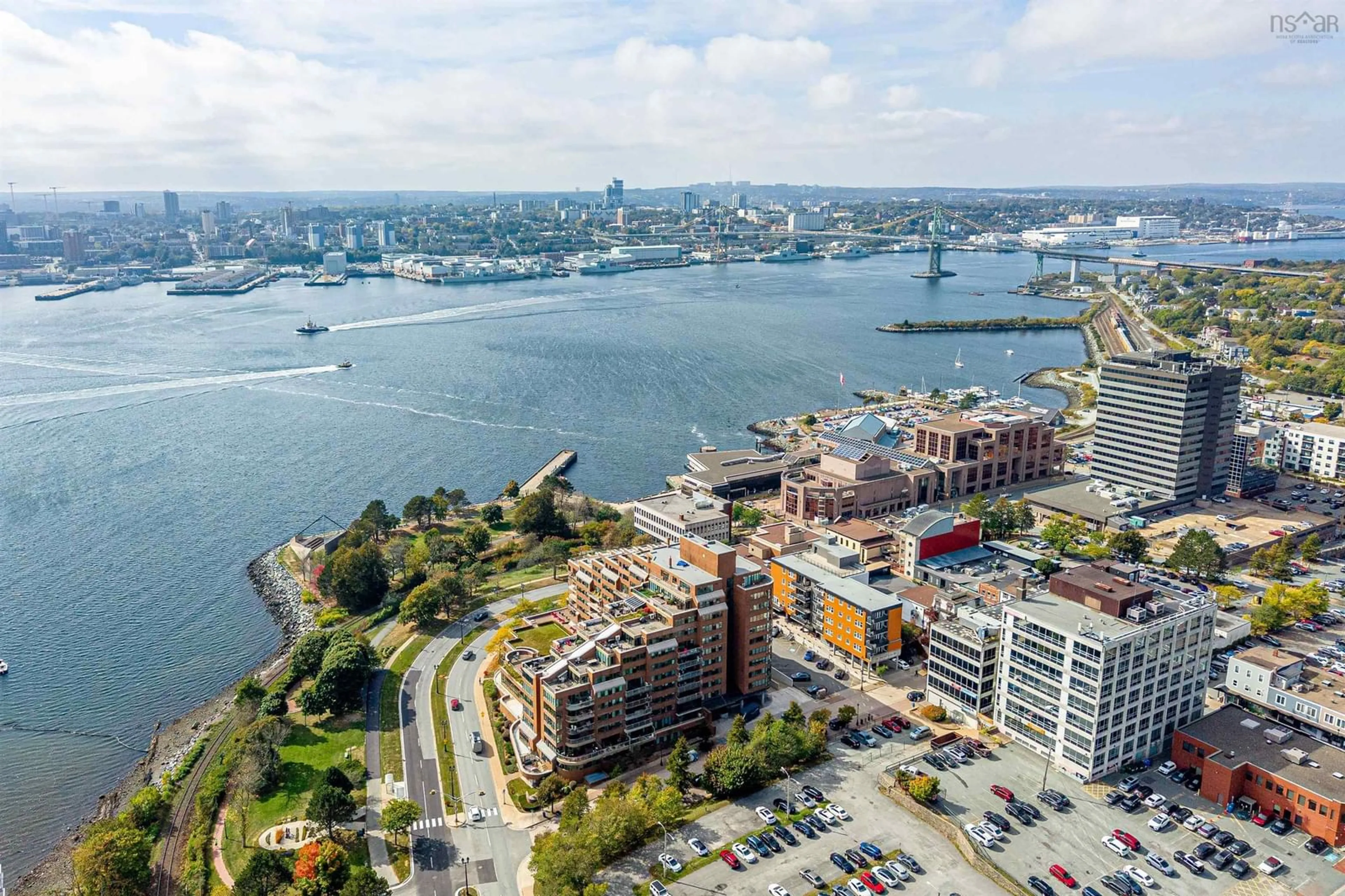 A pic from outside/outdoor area/front of a property/back of a property/a pic from drone, water/lake/river/ocean view for 1 Prince St #PH2, Dartmouth Nova Scotia B2Y 4L3