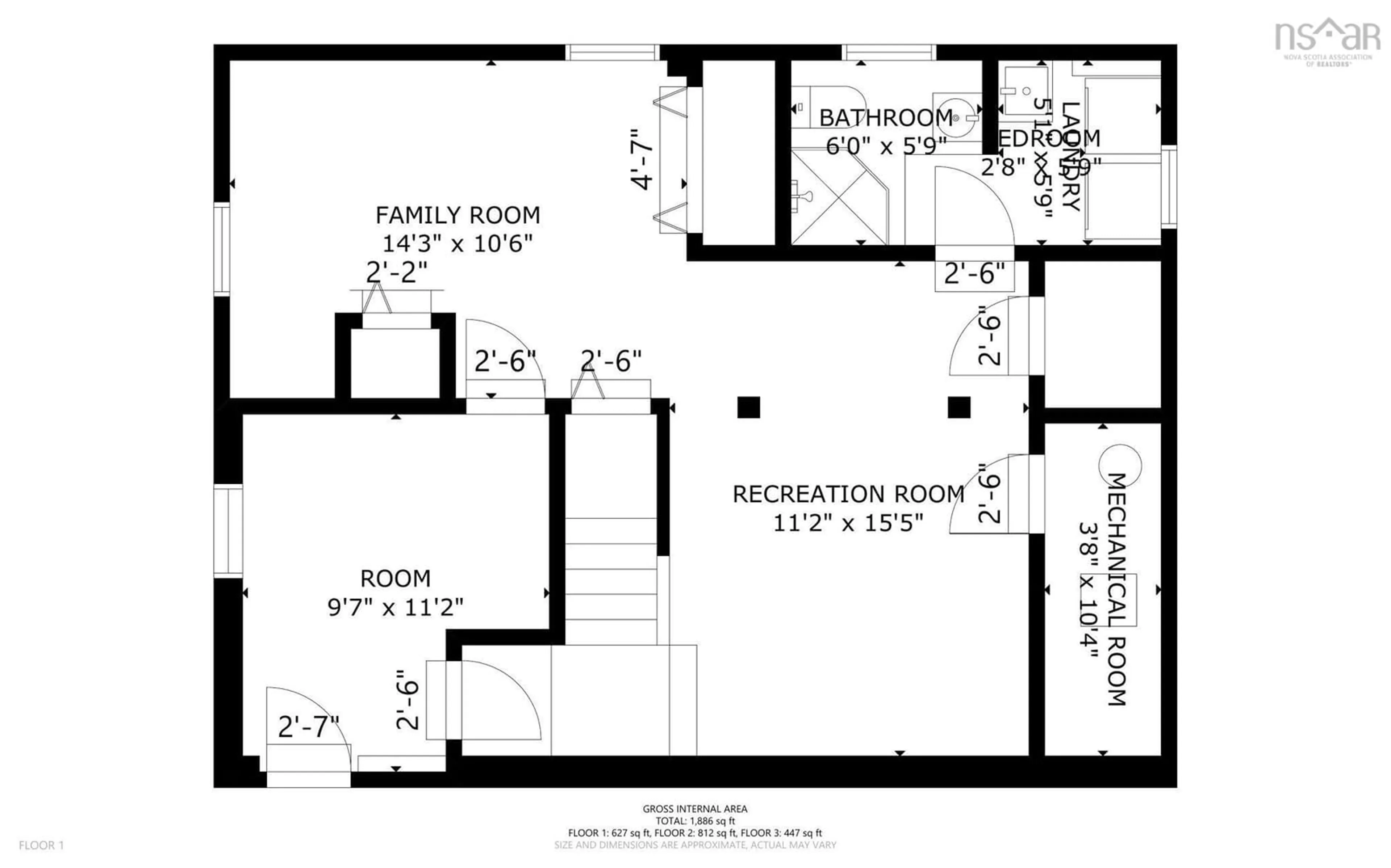 Floor plan for 7038 Pearson Dr, Halifax Nova Scotia B3L 2K8