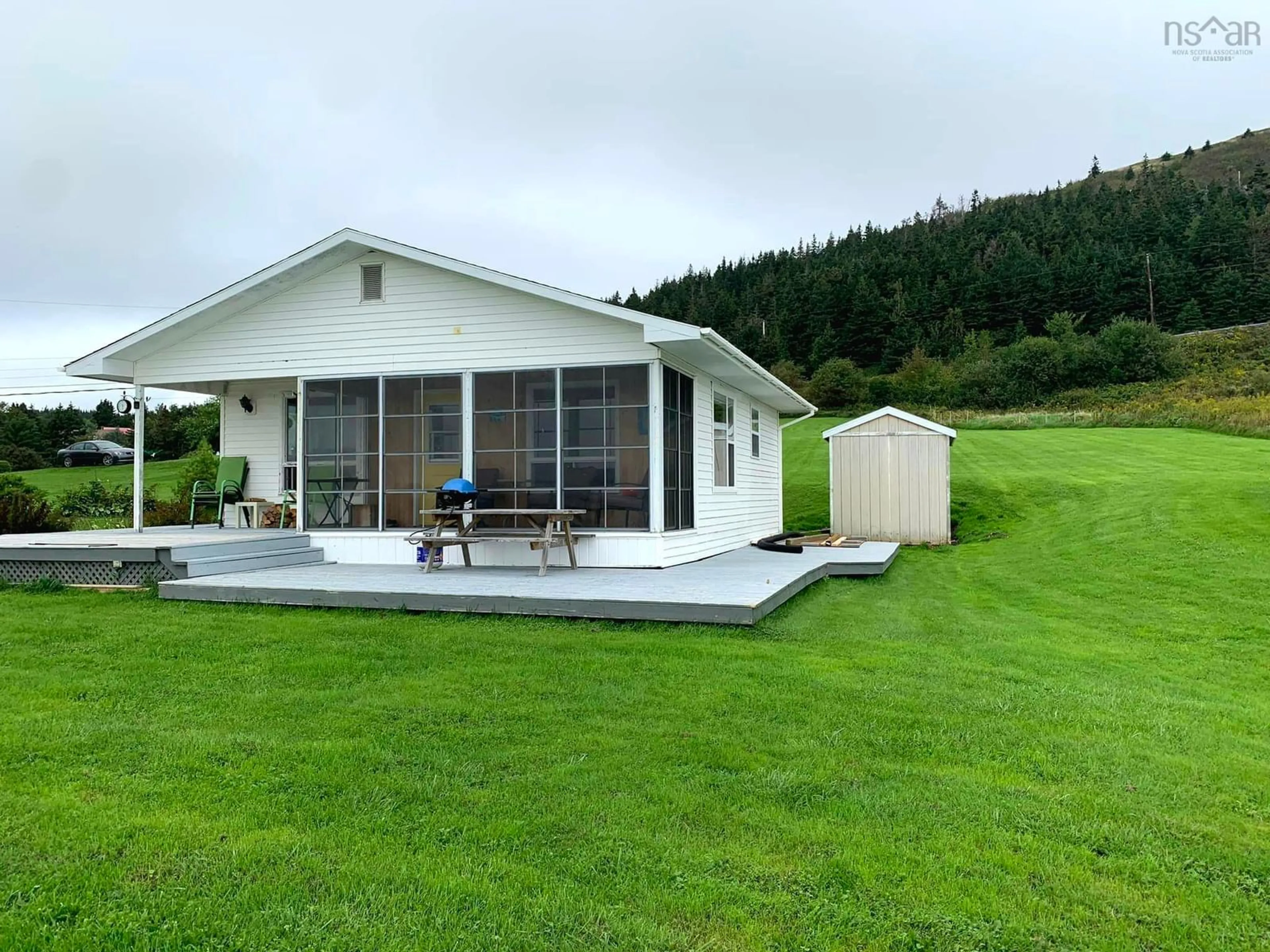 A pic from outside/outdoor area/front of a property/back of a property/a pic from drone, water/lake/river/ocean view for 23 Shee Nan Dool Rd, Cape George Nova Scotia B2G 2L2