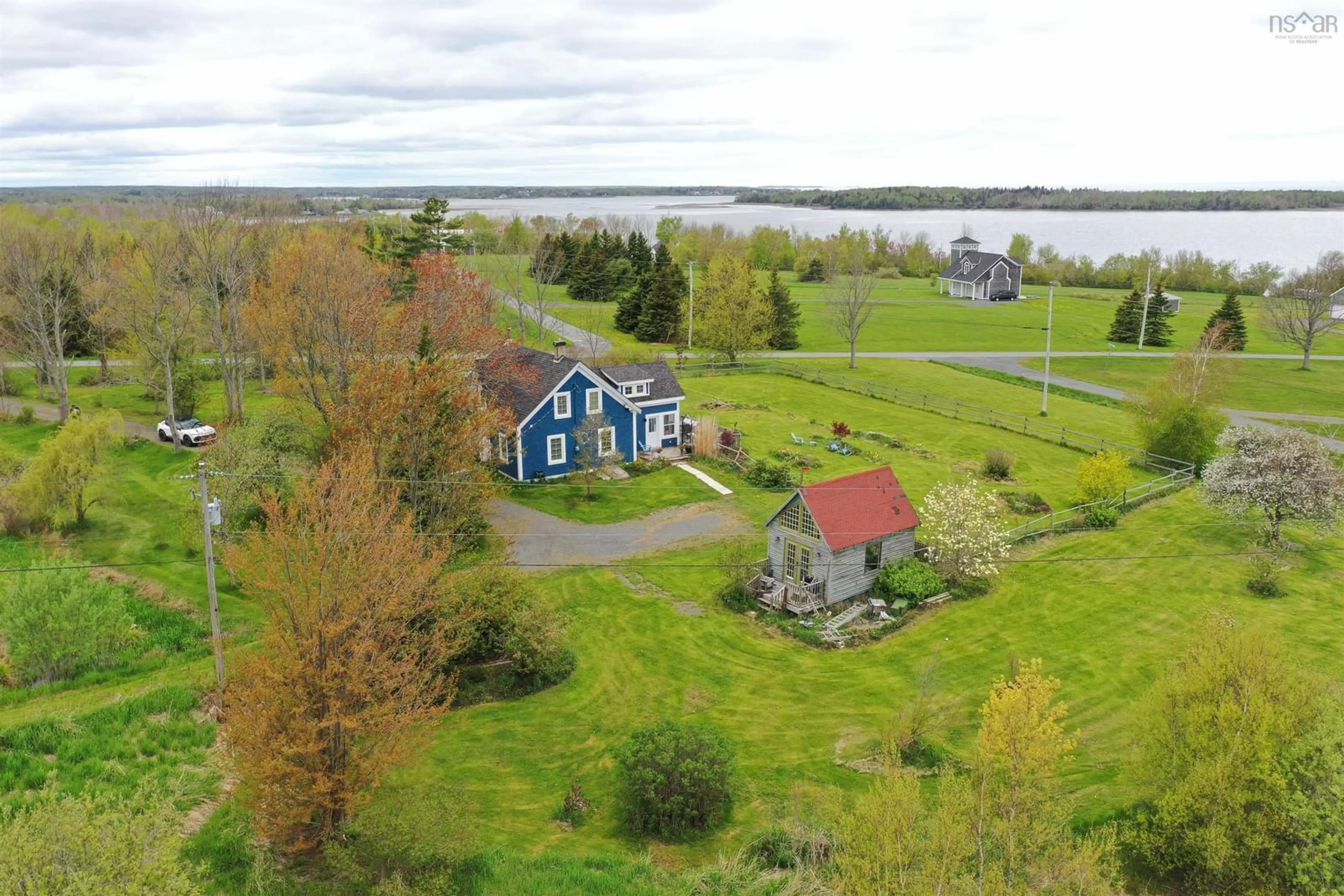 A pic from outside/outdoor area/front of a property/back of a property/a pic from drone, water/lake/river/ocean view for 72 Sea Oats Dr, Kings Head Nova Scotia B2H 5C4