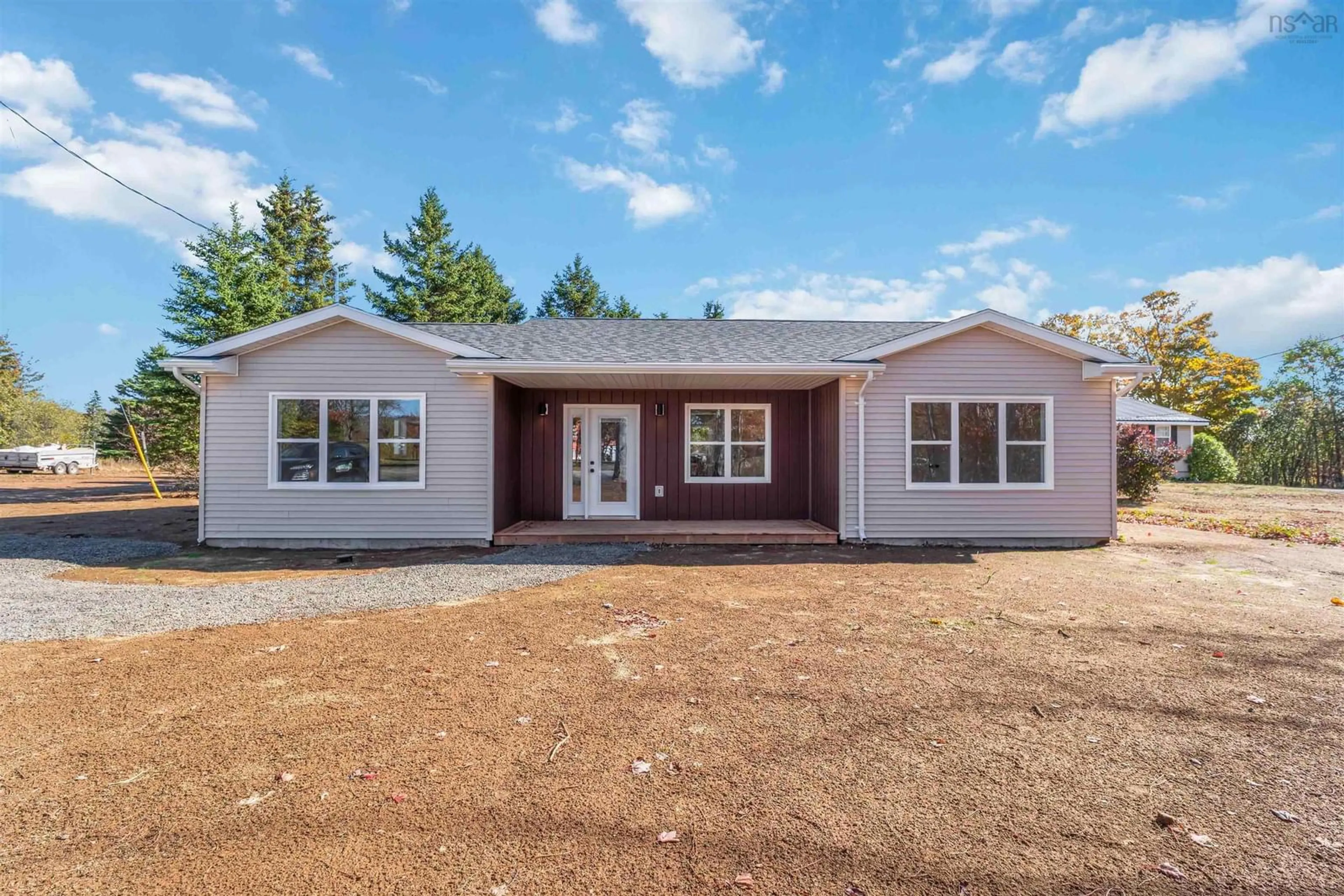 Home with vinyl exterior material, street for 282 Lighthouse Rd, Bay View Nova Scotia B0V 1A0