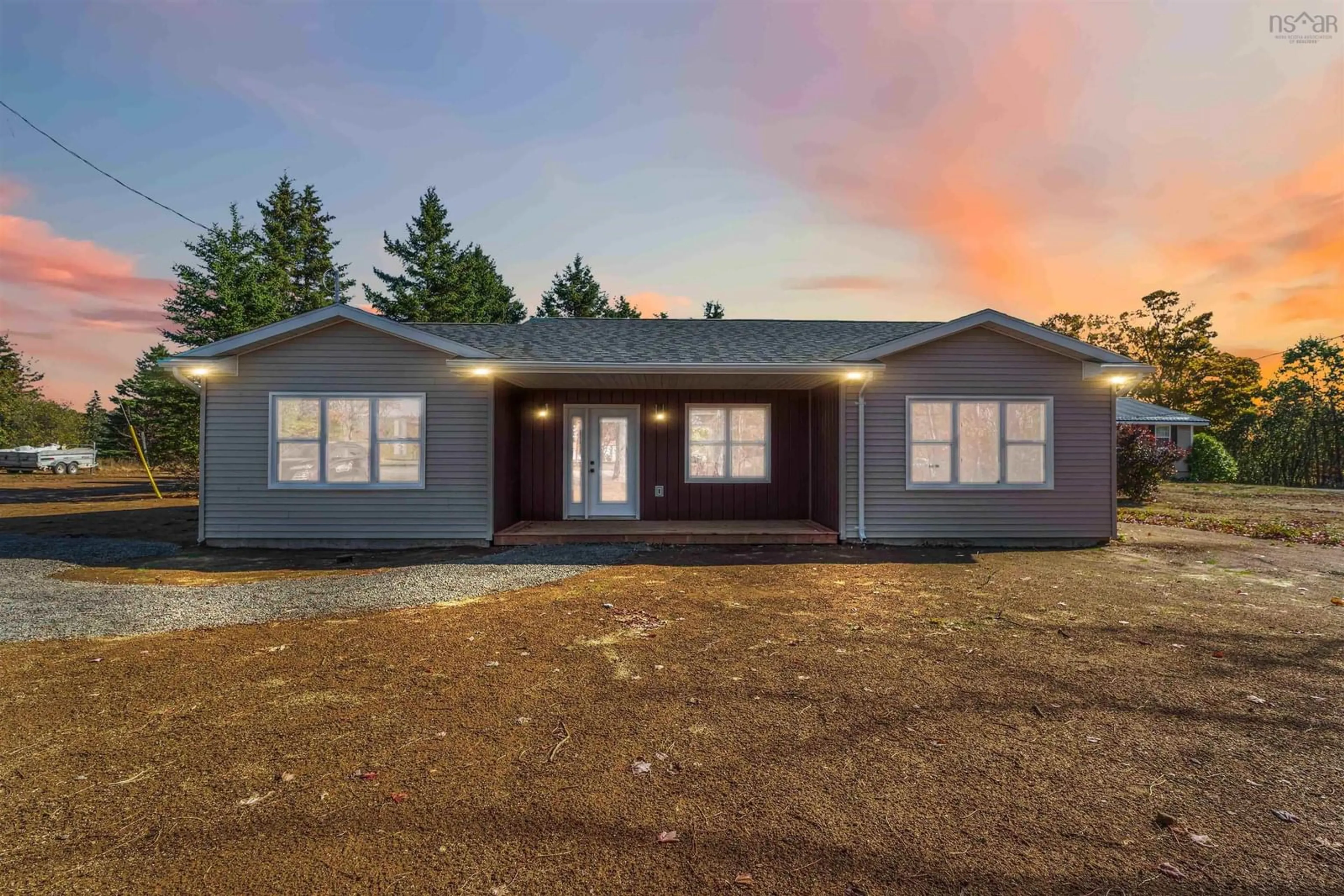 Home with vinyl exterior material, street for 282 Lighthouse Rd, Bay View Nova Scotia B0V 1A0