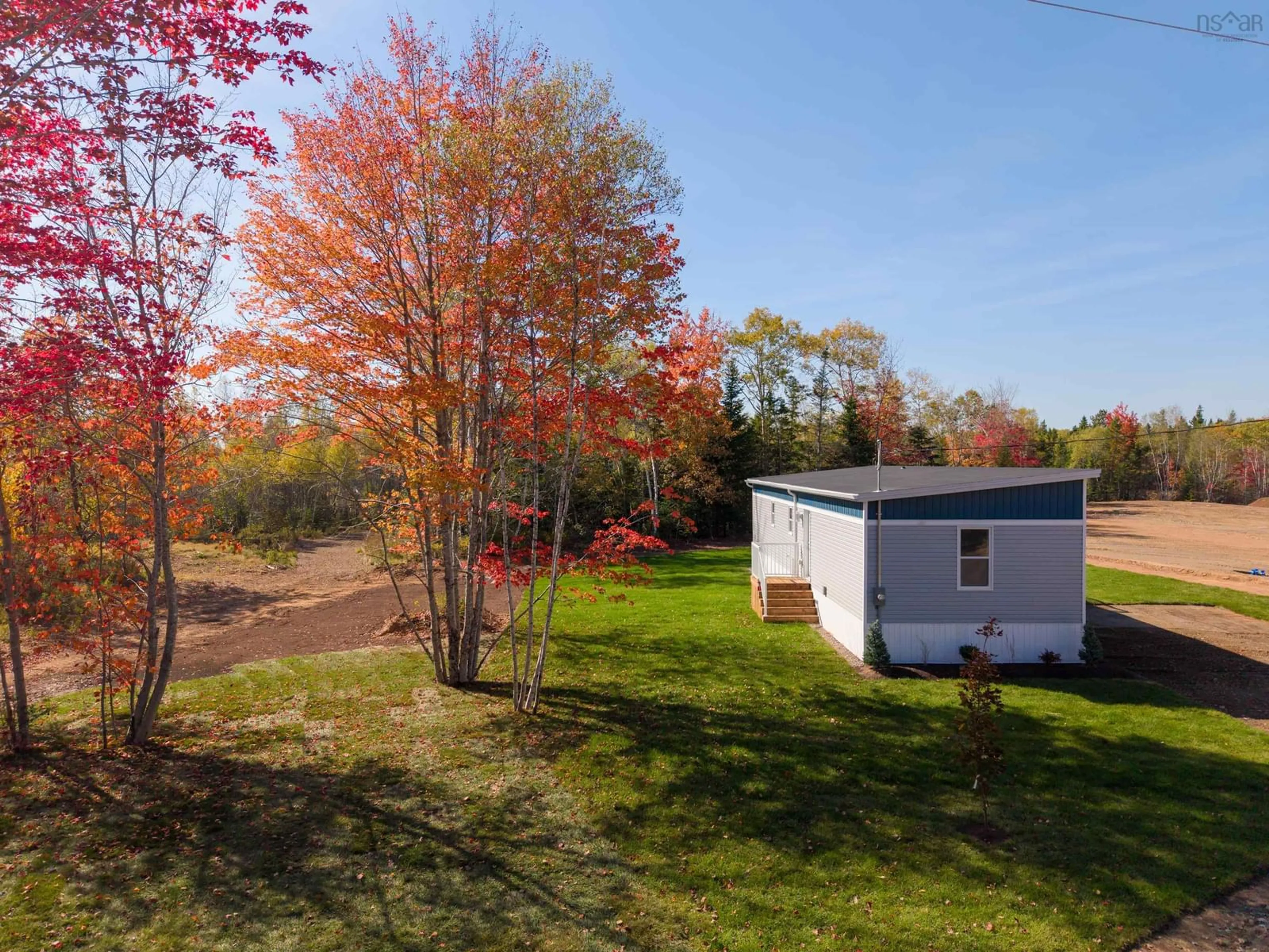 A pic from outside/outdoor area/front of a property/back of a property/a pic from drone, forest/trees view for 2 Pebble Lane, West St. Andrews Nova Scotia B0N 2J0
