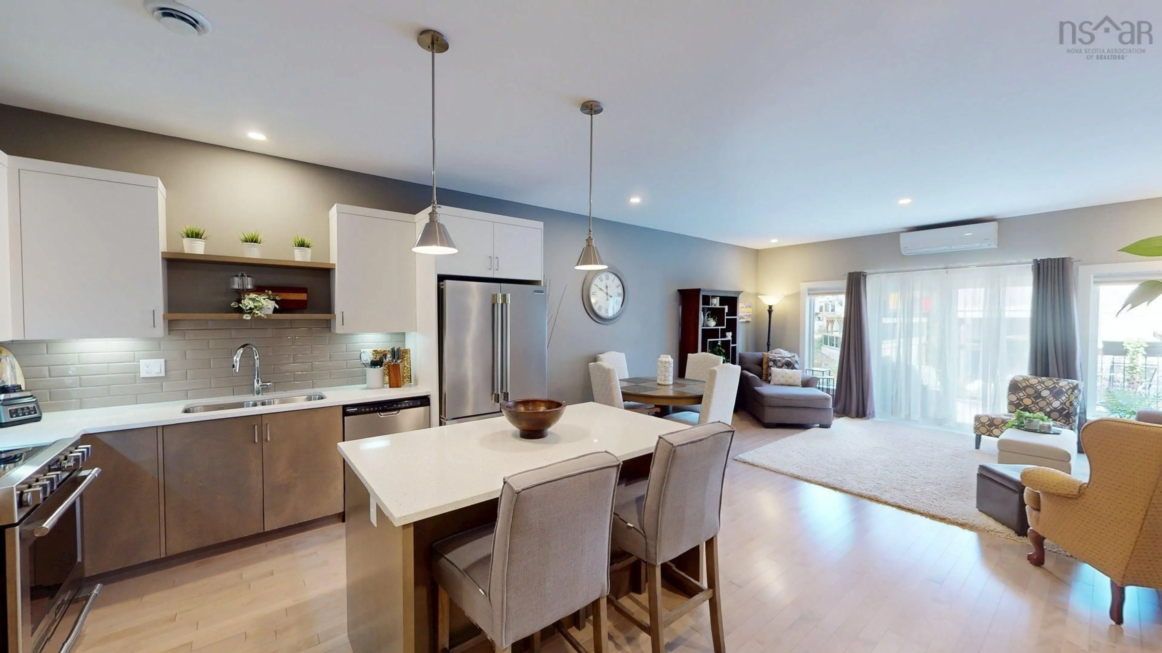 Open concept kitchen, ceramic/tile floor for 135 Bradford Place, Bedford Nova Scotia B4B 0R7