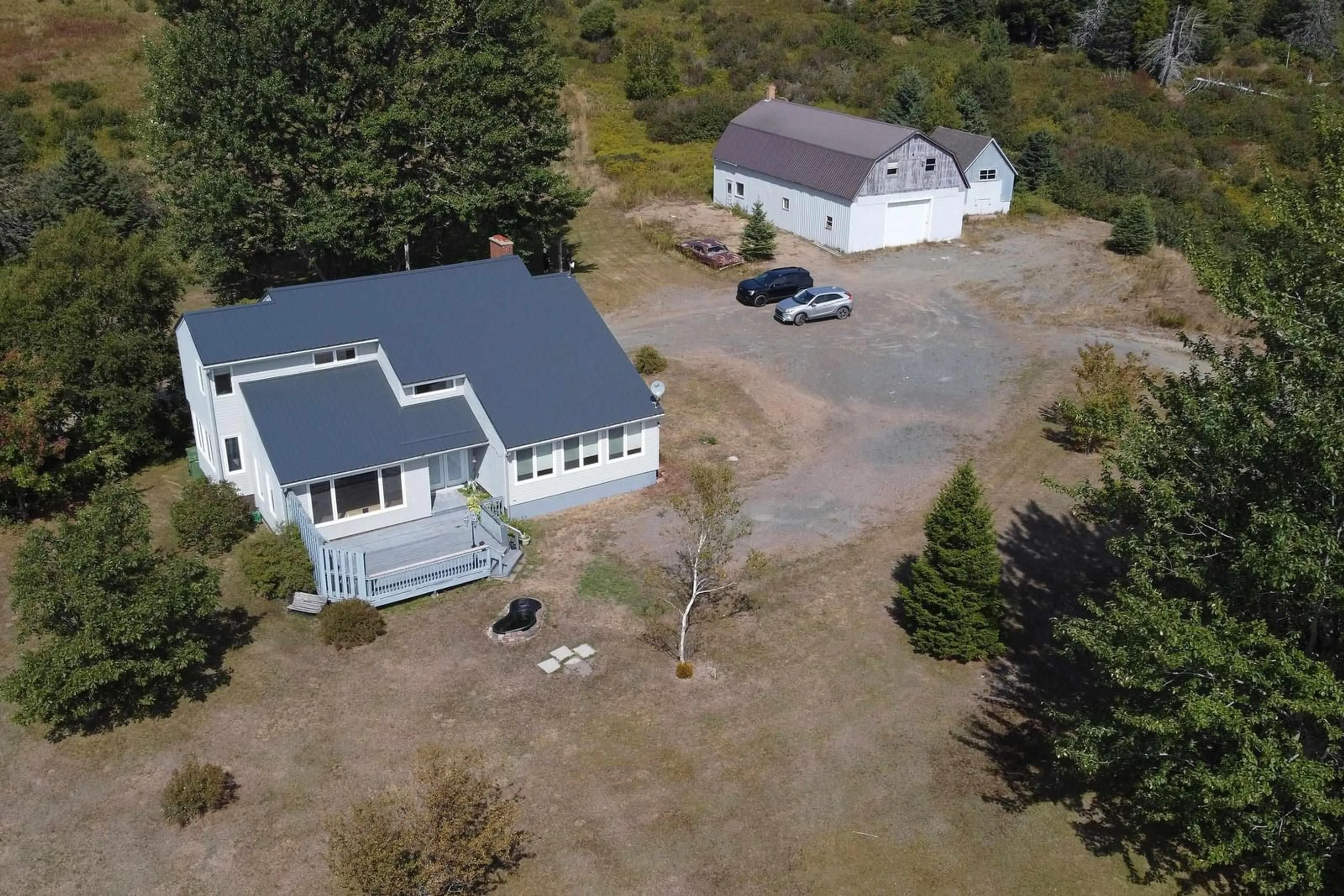 A pic from outside/outdoor area/front of a property/back of a property/a pic from drone, unknown for 8005 Highway 209, Wards Brook Nova Scotia B0M 1S0