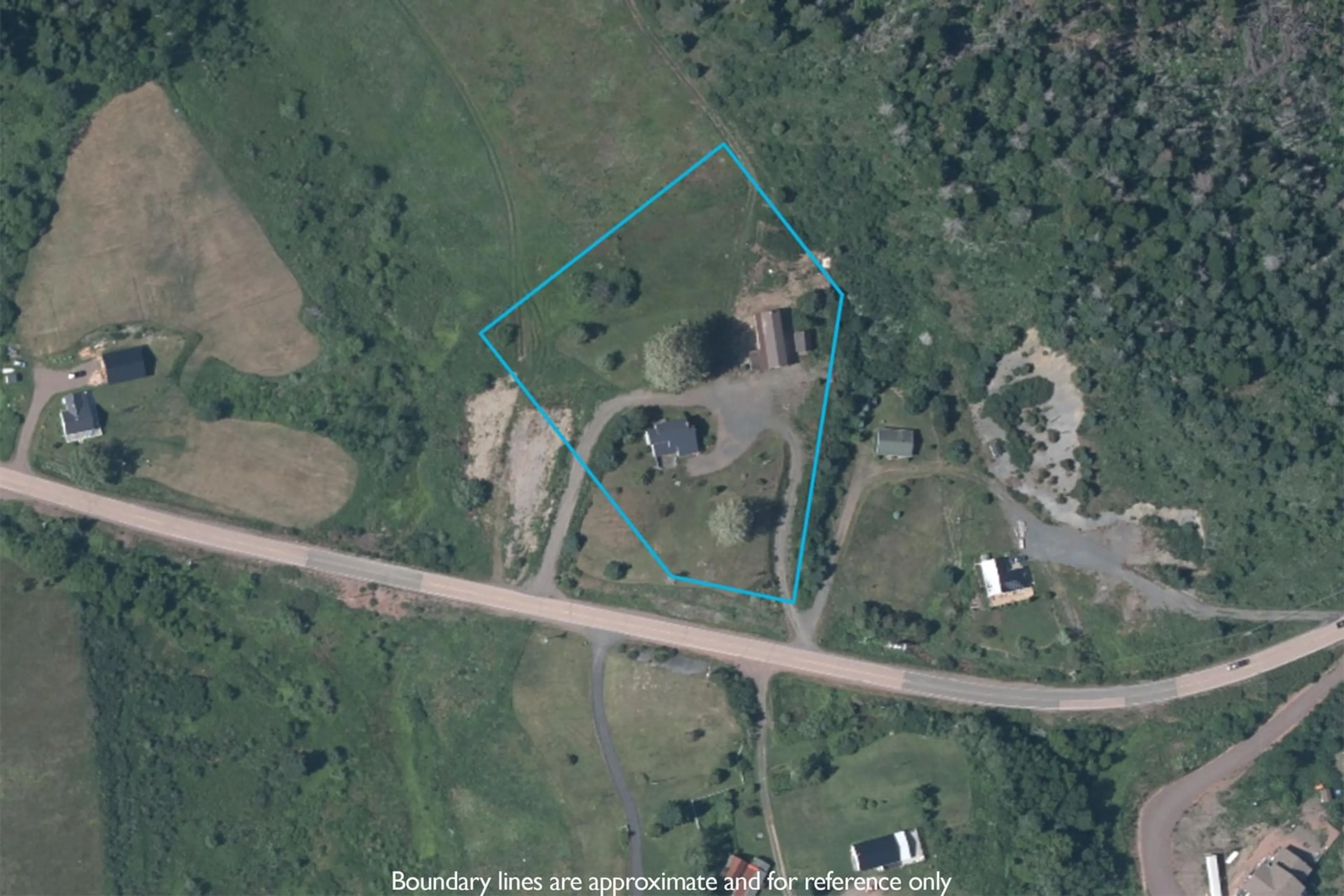 A pic from outside/outdoor area/front of a property/back of a property/a pic from drone, street for 8005 Highway 209, Wards Brook Nova Scotia B0M 1S0