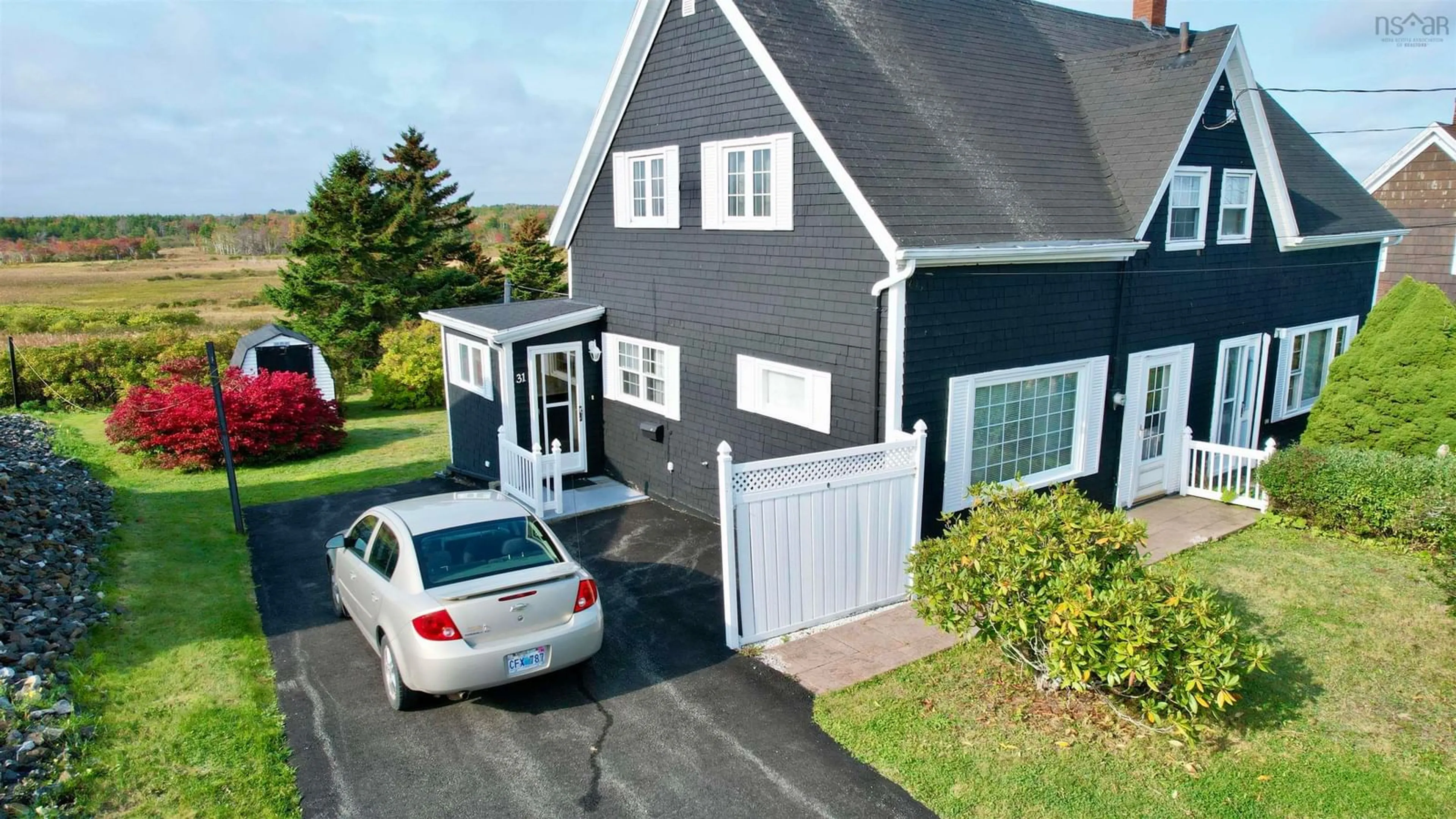 A pic from outside/outdoor area/front of a property/back of a property/a pic from drone, street for 31 Fraser St, Glace Bay Nova Scotia B1A 2Z5