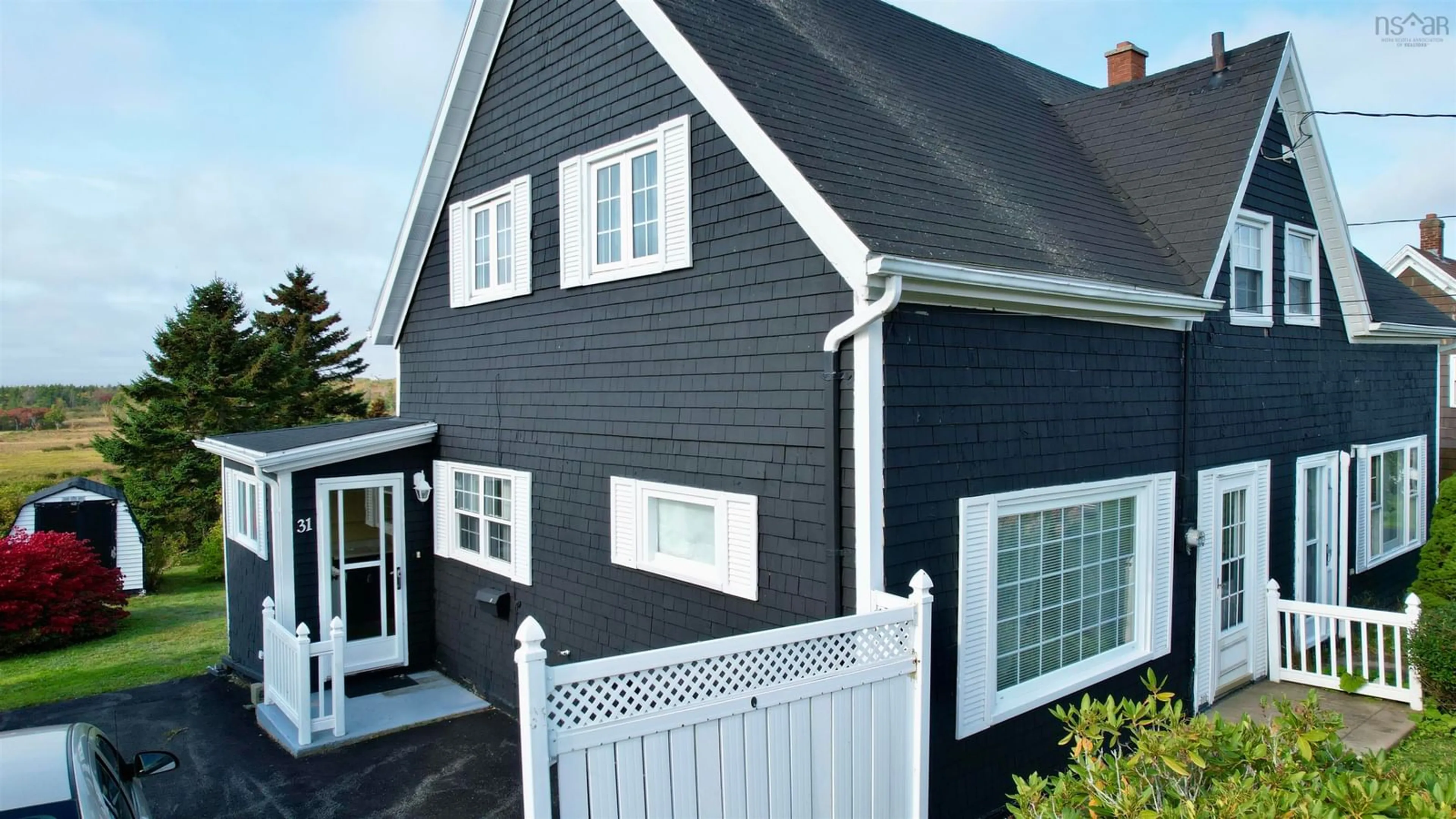 Home with vinyl exterior material, street for 31 Fraser St, Glace Bay Nova Scotia B1A 2Z5