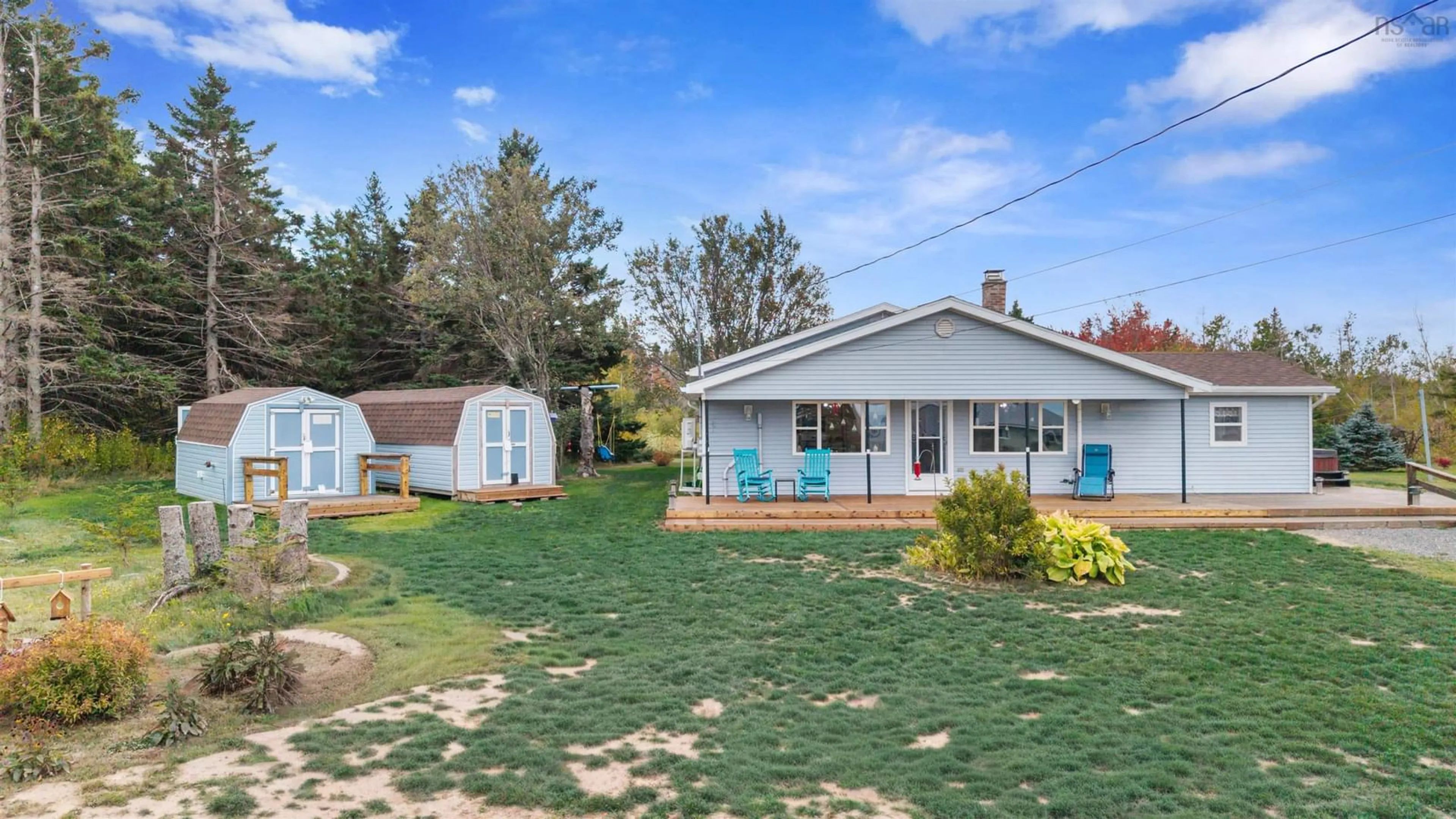 A pic from outside/outdoor area/front of a property/back of a property/a pic from drone, water/lake/river/ocean view for 59 West Toney Dr, Seafoam Nova Scotia B0K 1N0