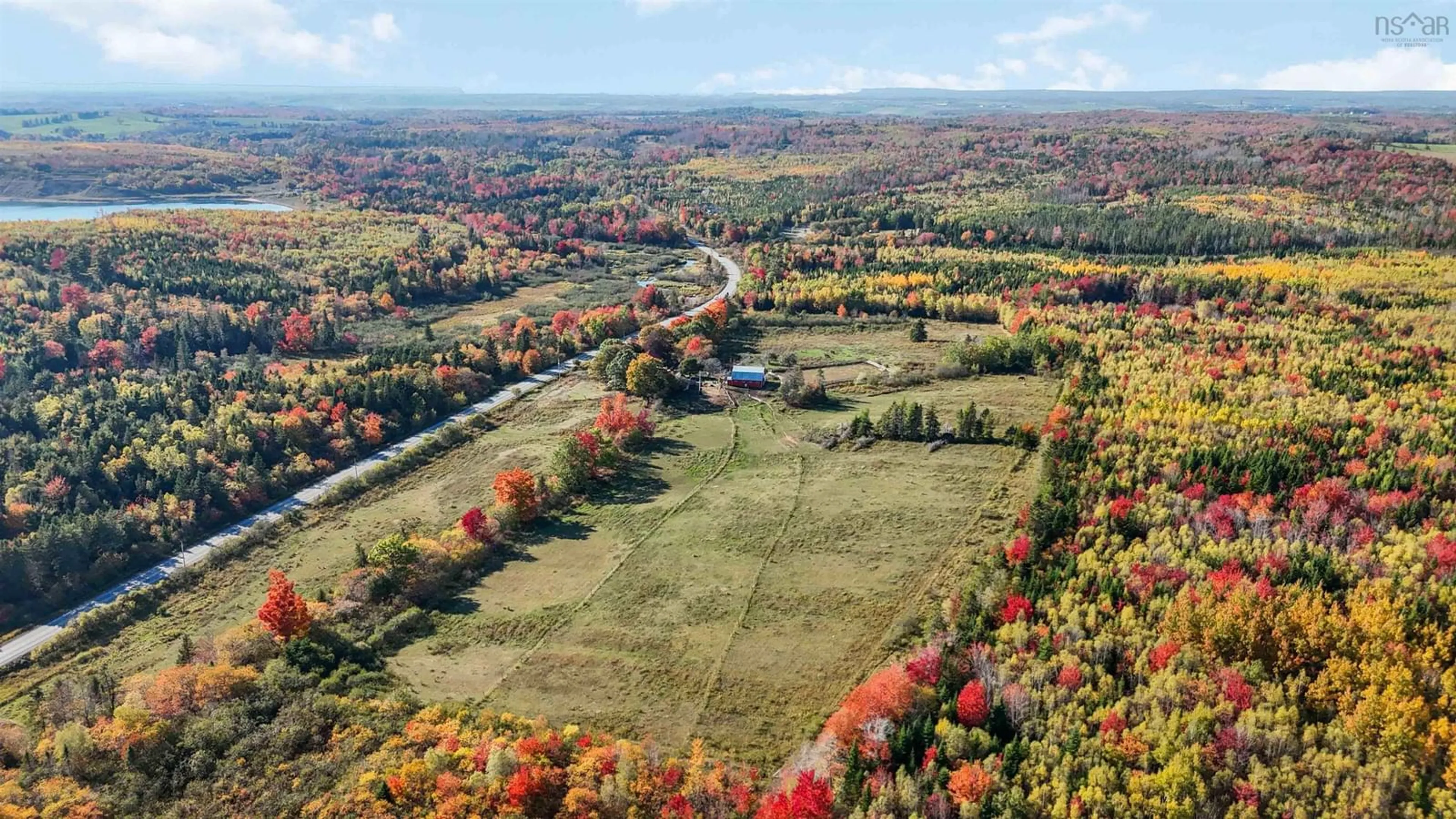 A pic from outside/outdoor area/front of a property/back of a property/a pic from drone, forest/trees view for 15614 Highway 224, Cooks Brook Nova Scotia B0N 2H0