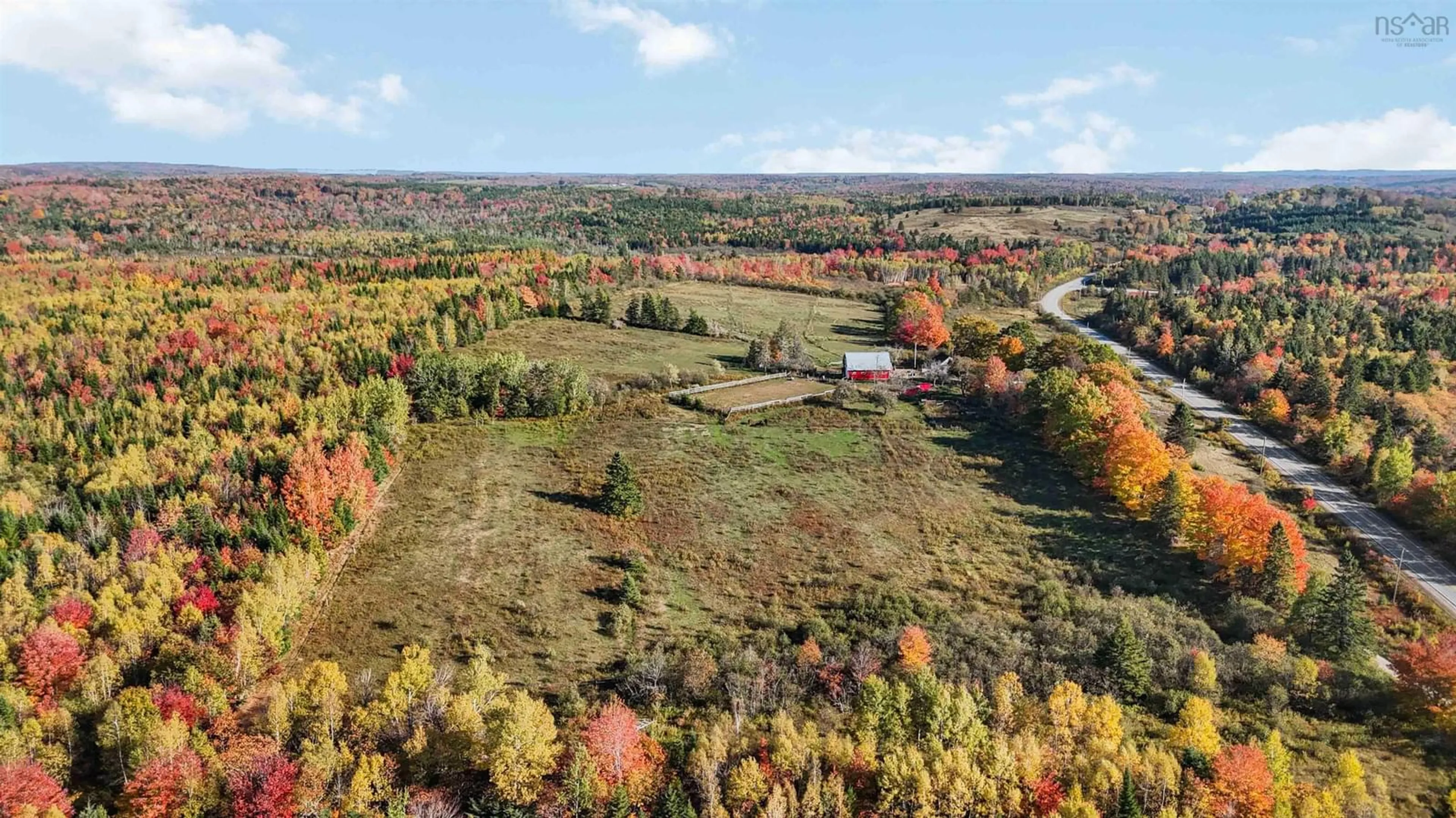 A pic from outside/outdoor area/front of a property/back of a property/a pic from drone, forest/trees view for 15614 Highway 224, Cooks Brook Nova Scotia B0N 2H0