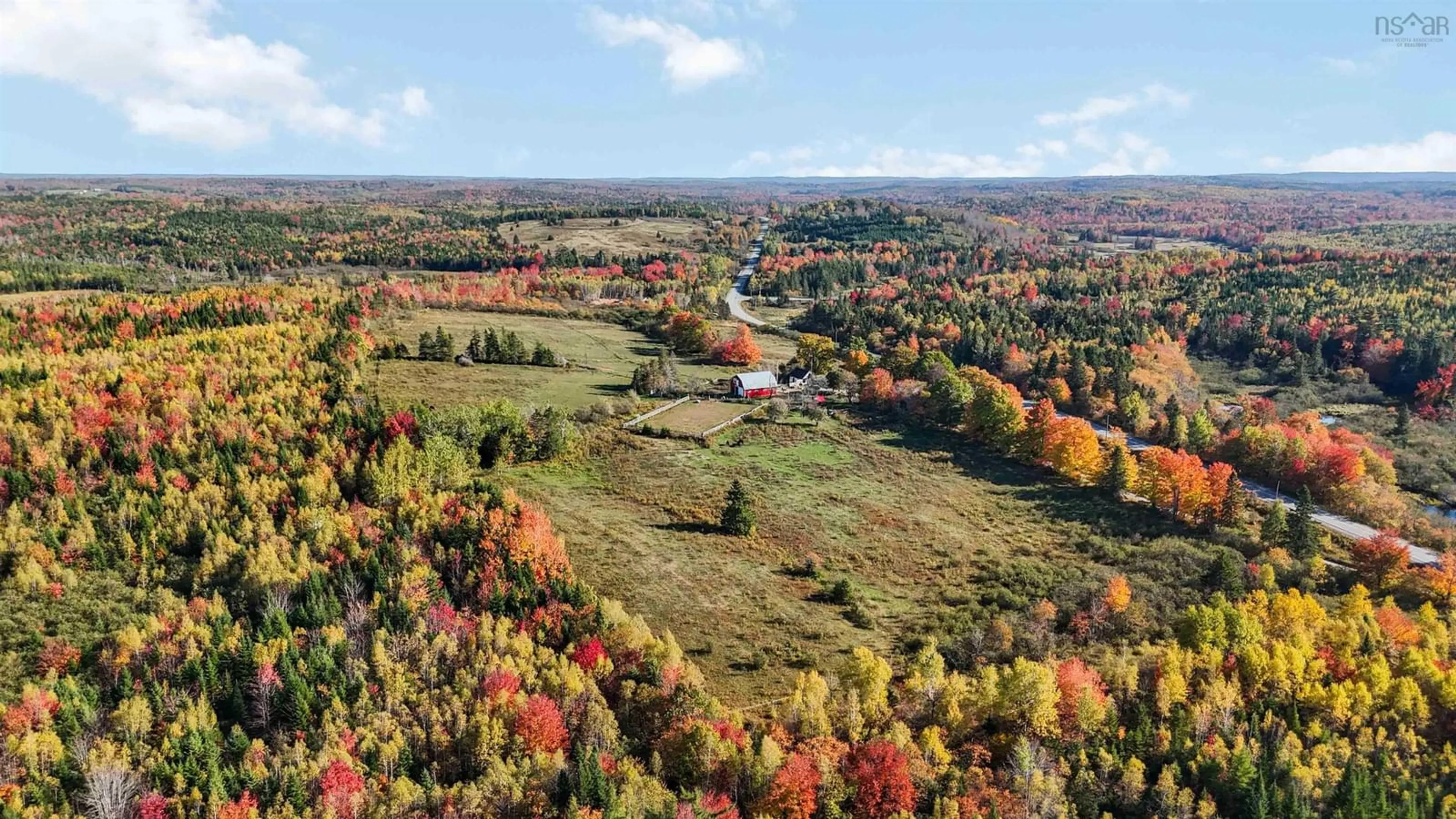 A pic from outside/outdoor area/front of a property/back of a property/a pic from drone, forest/trees view for 15614 Highway 224, Cooks Brook Nova Scotia B0N 2H0