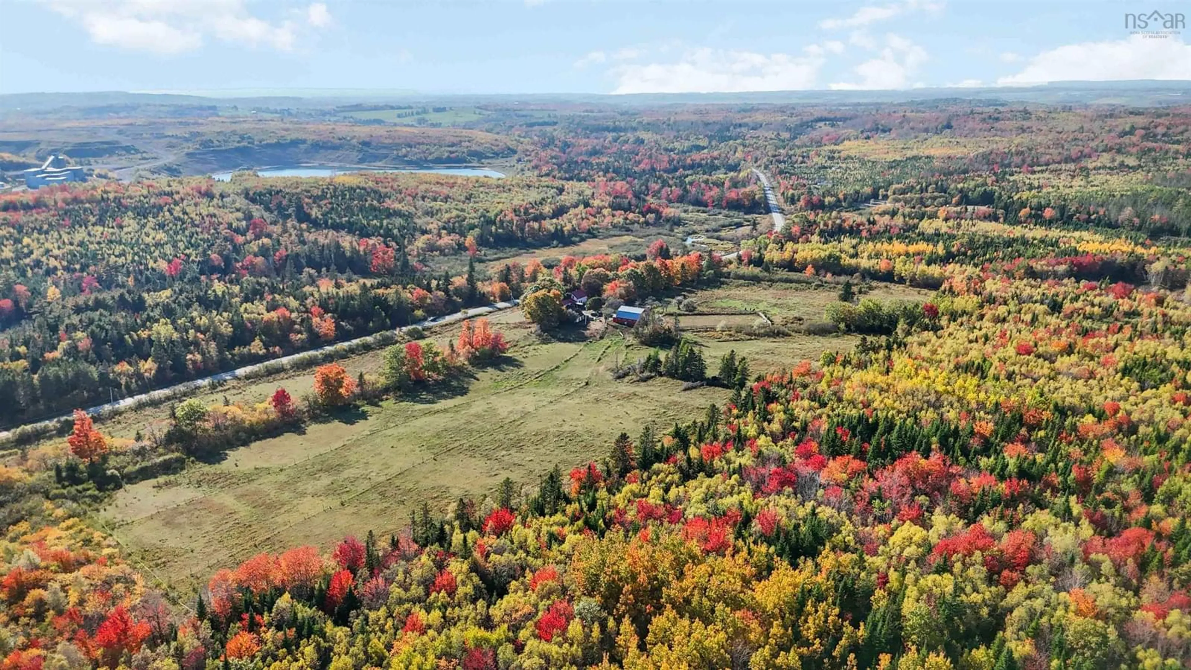 A pic from outside/outdoor area/front of a property/back of a property/a pic from drone, water/lake/river/ocean view for 15614 Highway 224, Cooks Brook Nova Scotia B0N 2H0