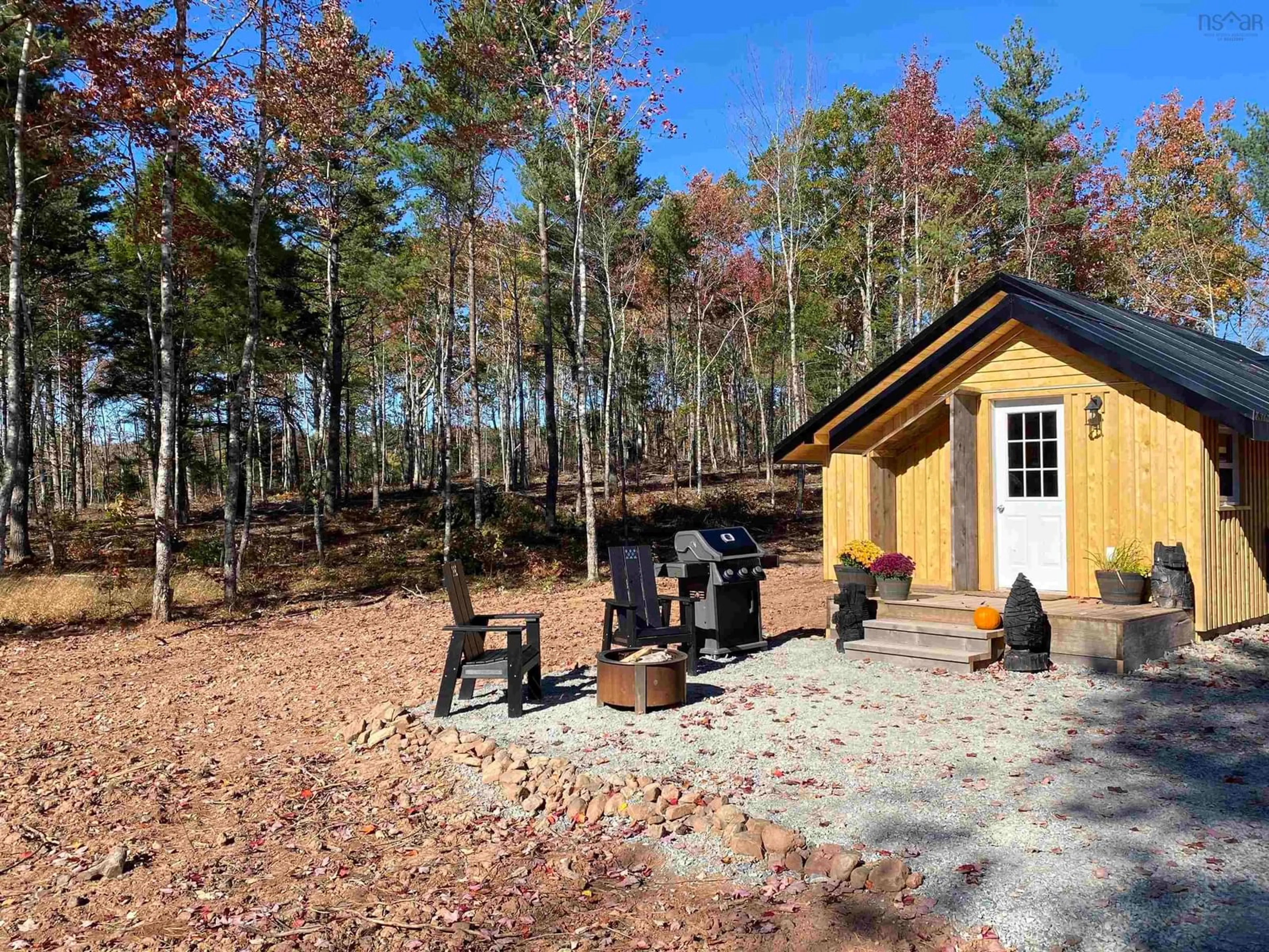 Patio, forest/trees view for 300 Lane Cross Rd, Lanesville Nova Scotia B0N 2J0