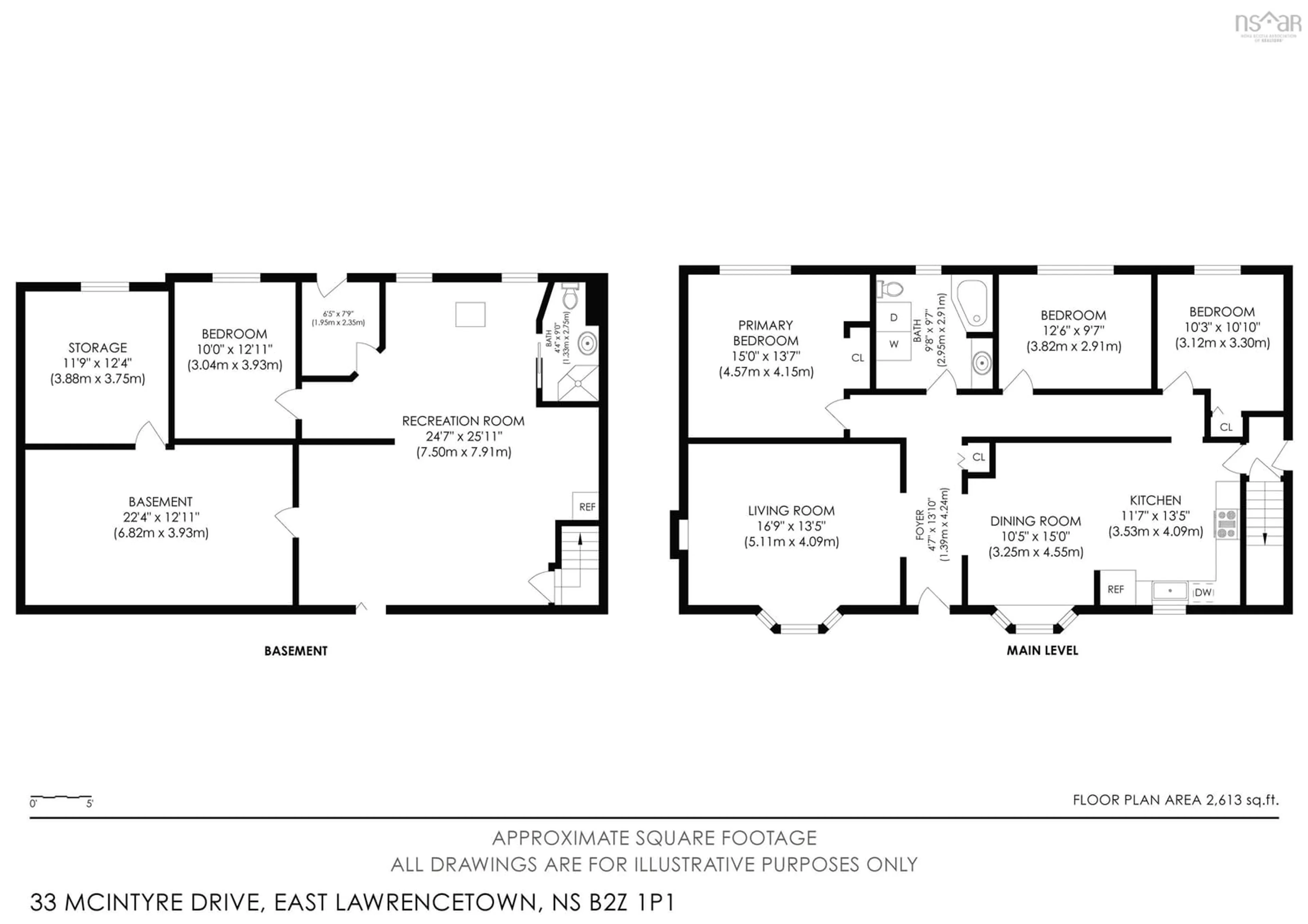 Floor plan for 33 Mcintyre Road, East Lawrencetown Nova Scotia B2Z 1P1