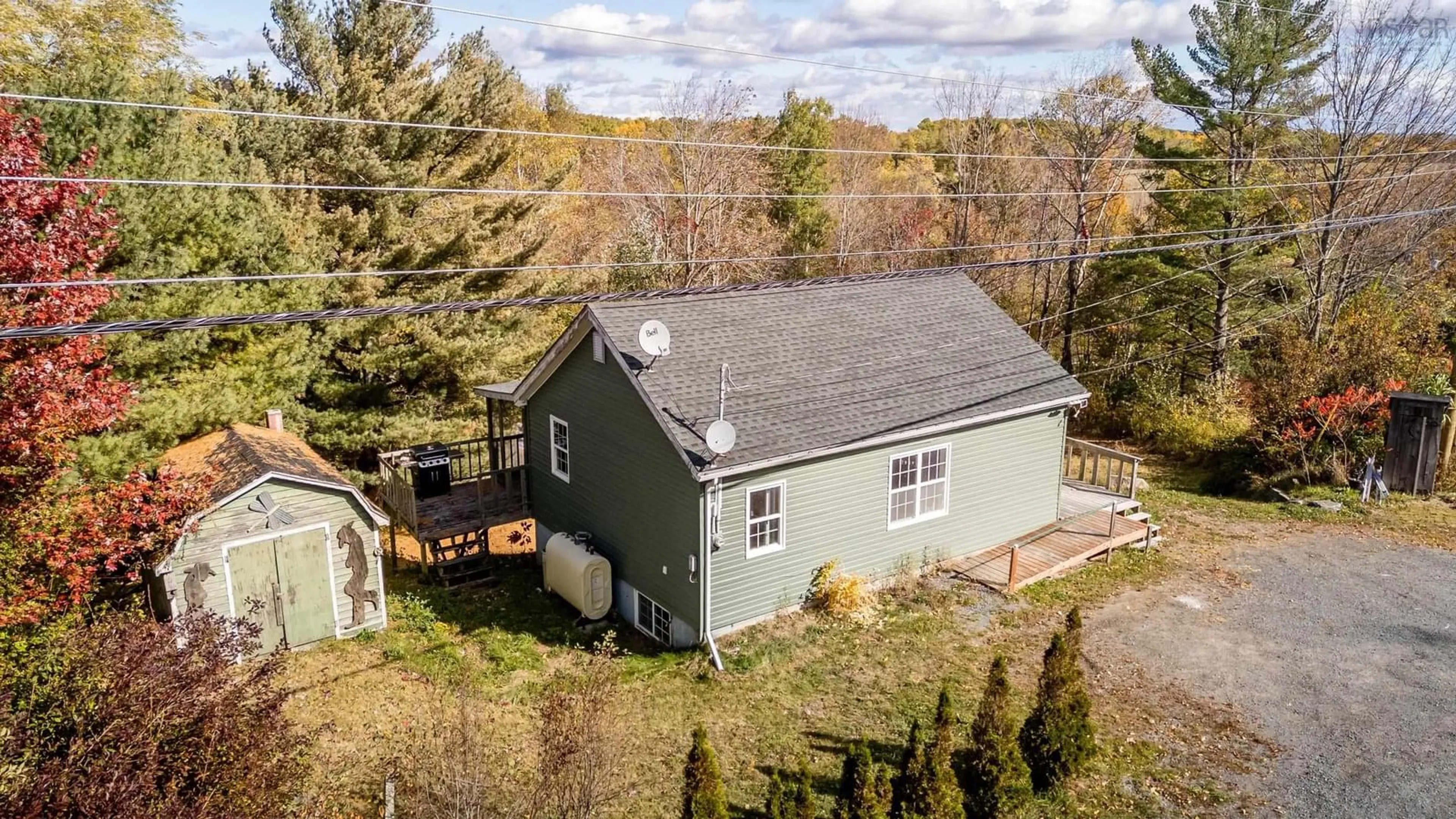 A pic from outside/outdoor area/front of a property/back of a property/a pic from drone, unknown for 980 Lockhartville Rd, Lockhartville Nova Scotia B0P 1P0