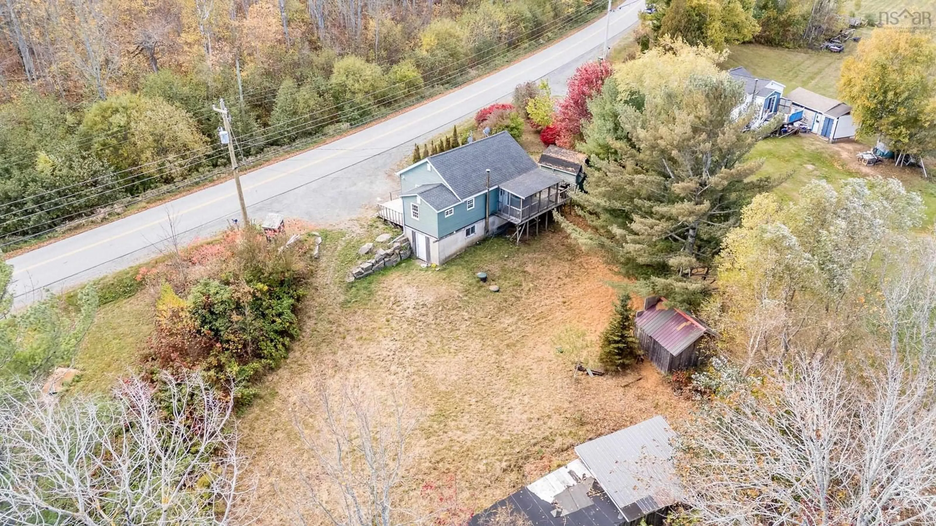 A pic from outside/outdoor area/front of a property/back of a property/a pic from drone, street for 980 Lockhartville Rd, Lockhartville Nova Scotia B0P 1P0