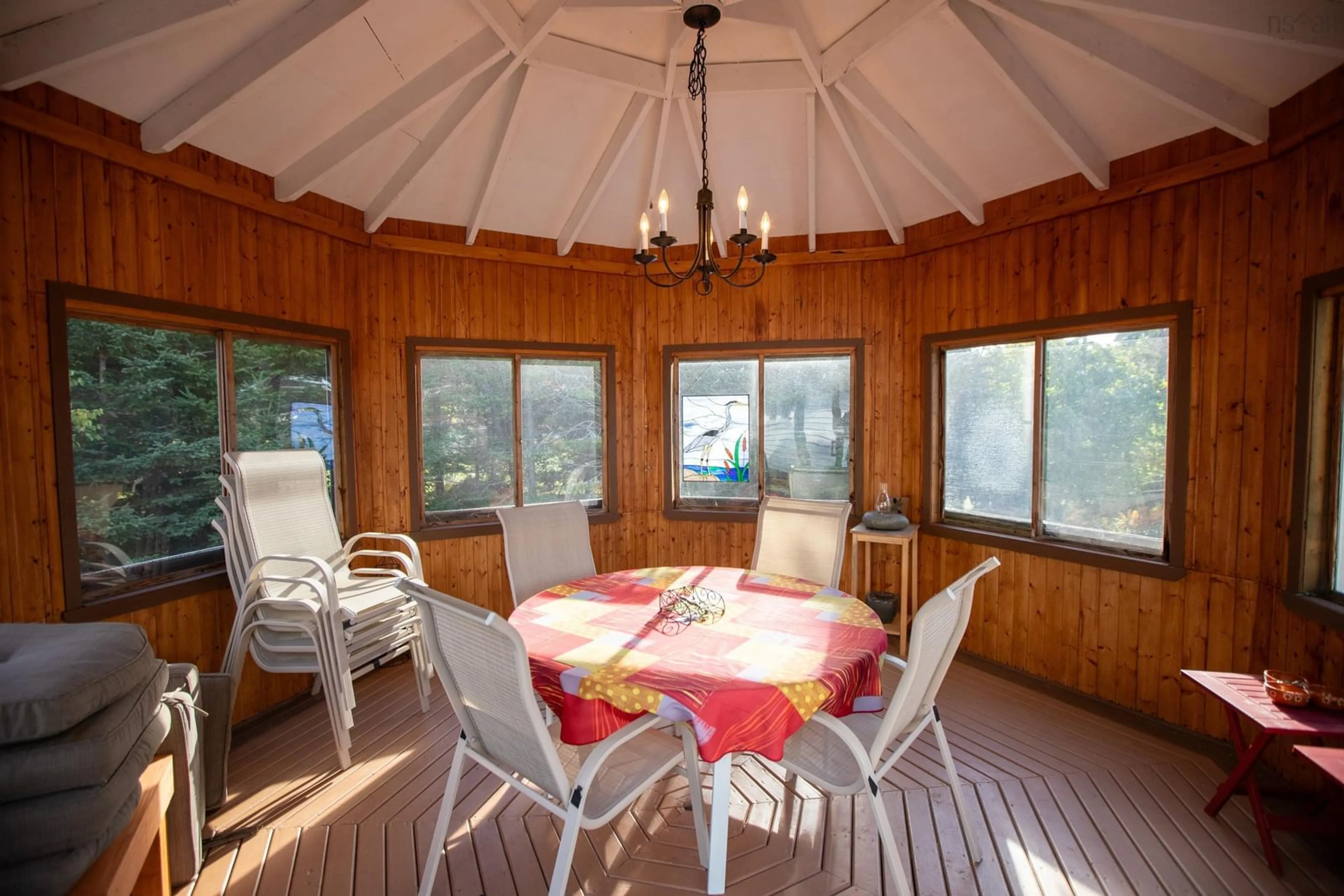Dining room, wood/laminate floor for 3485 Lawrencetown Rd, Lawrencetown Nova Scotia B2Z 1R2