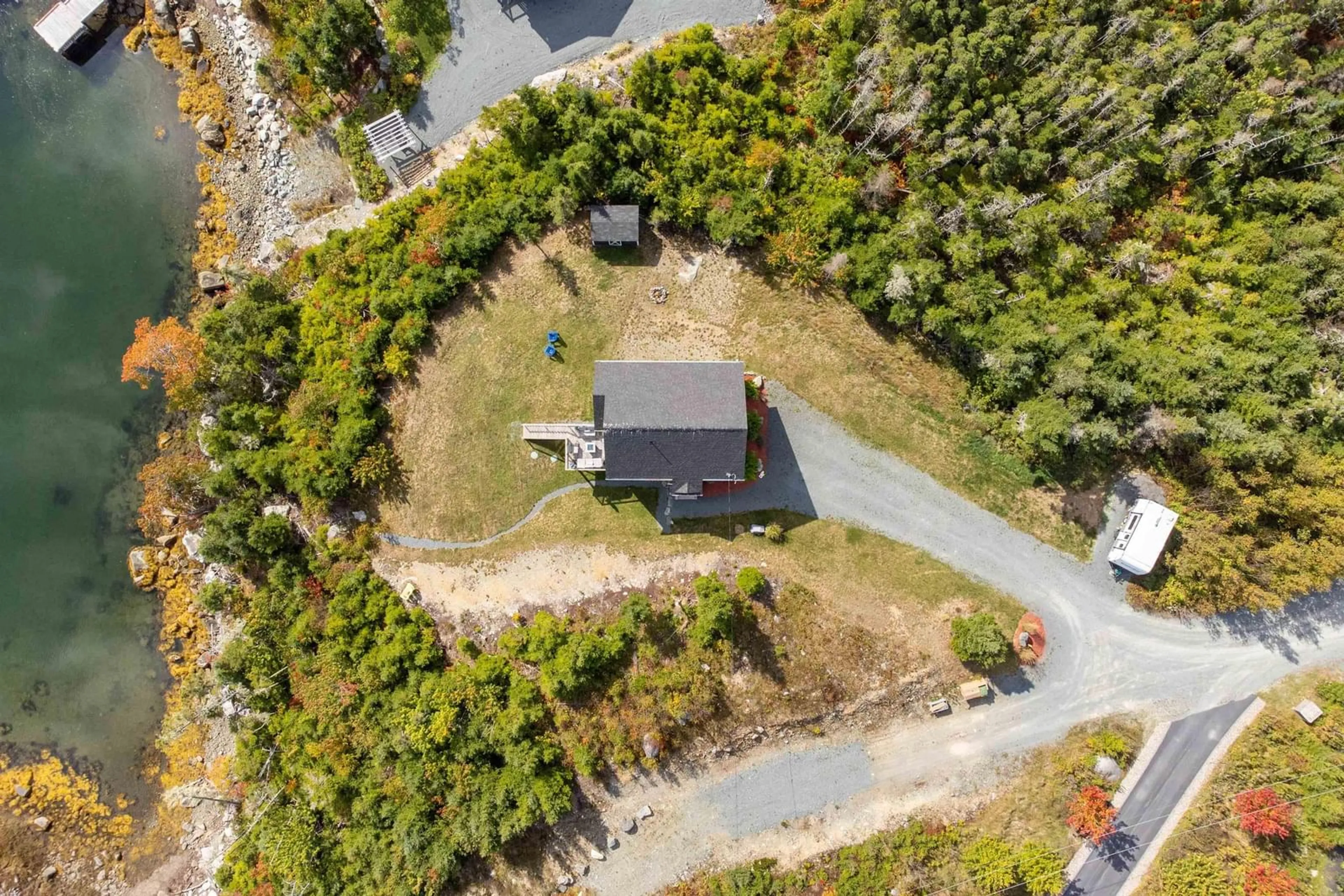 A pic from outside/outdoor area/front of a property/back of a property/a pic from drone, street for 285 Quinlan Dr, Head Of Jeddore Nova Scotia B0J 1P0