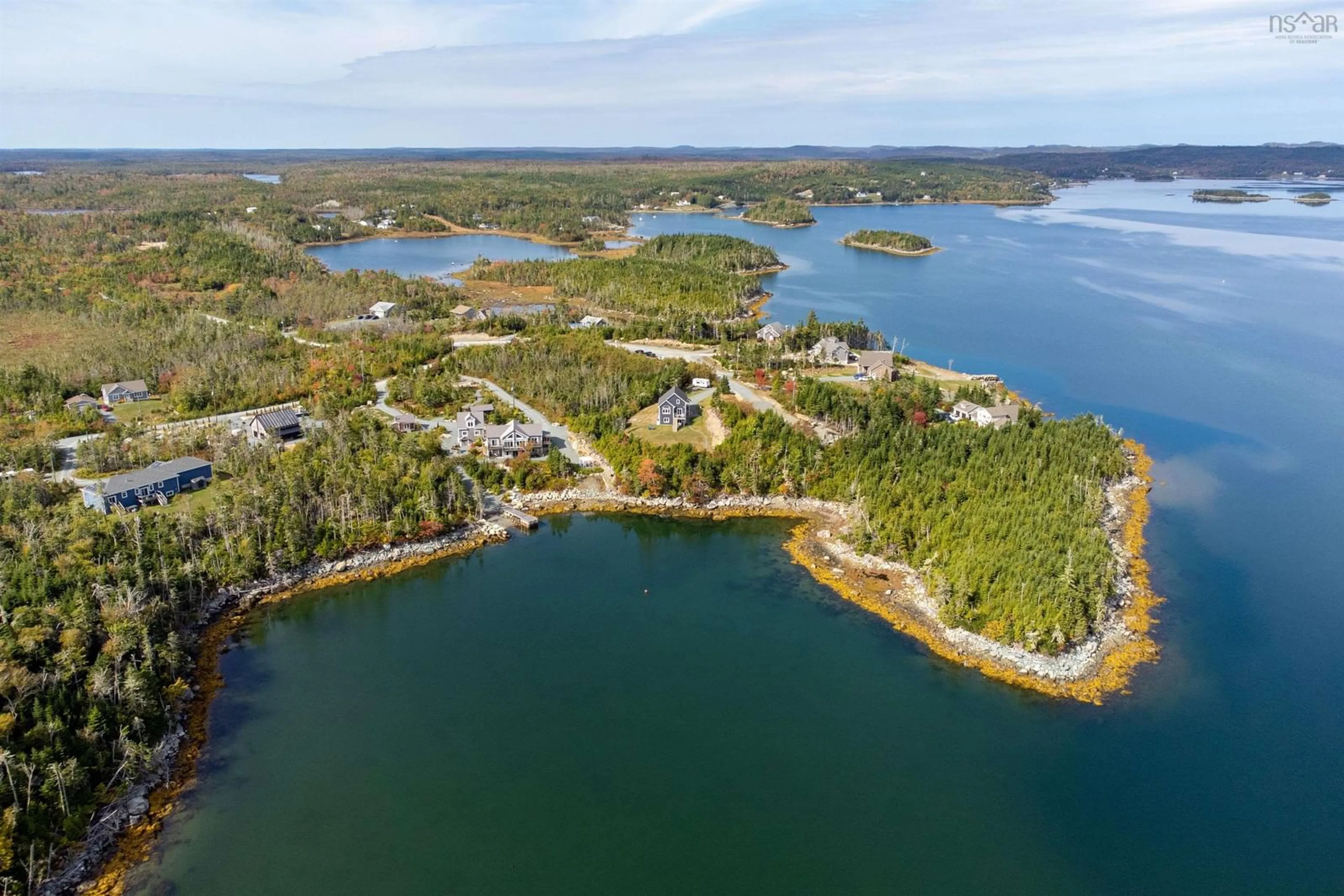 A pic from outside/outdoor area/front of a property/back of a property/a pic from drone, water/lake/river/ocean view for 285 Quinlan Dr, Head Of Jeddore Nova Scotia B0J 1P0