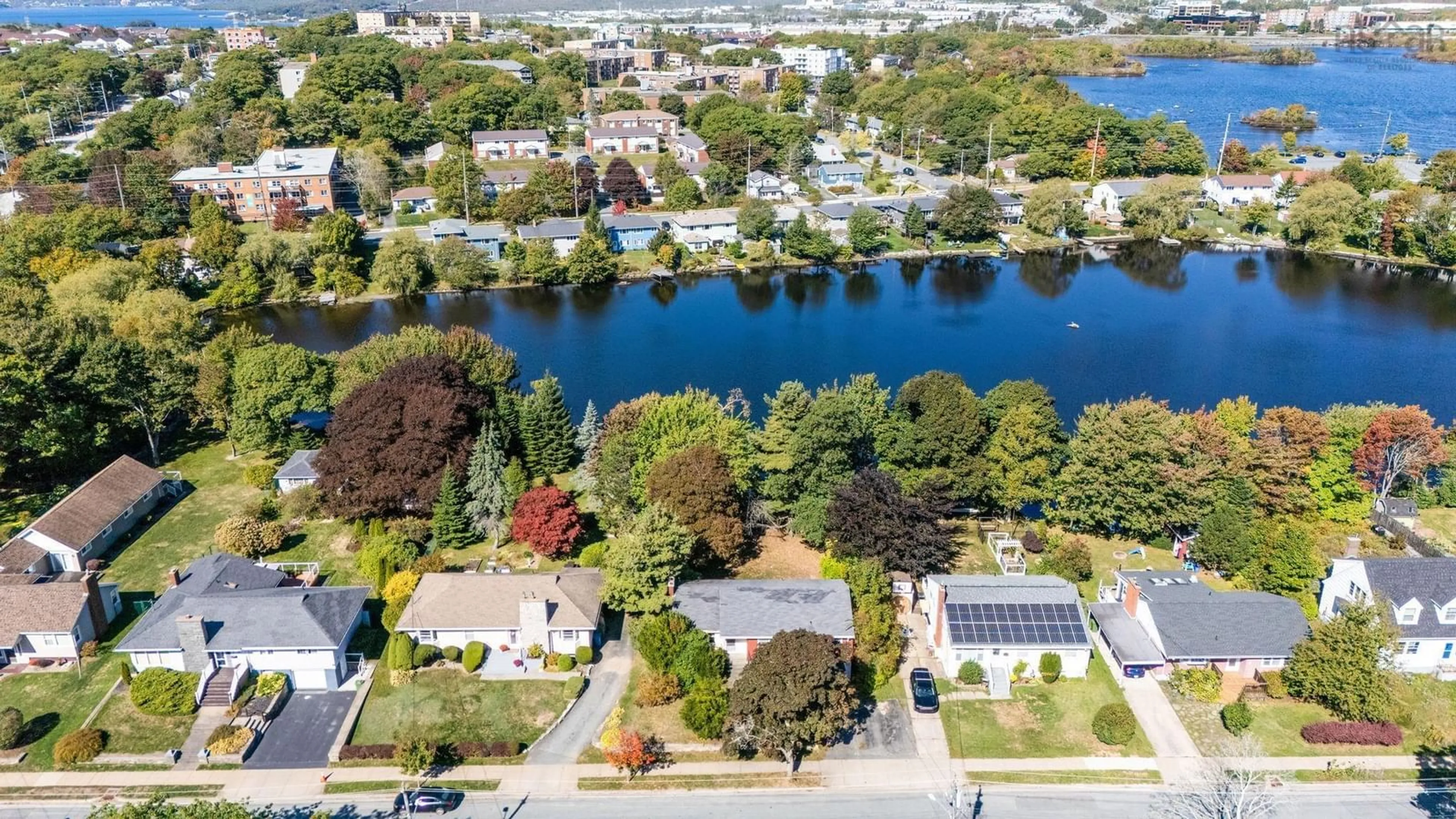 A pic from outside/outdoor area/front of a property/back of a property/a pic from drone, water/lake/river/ocean view for 11 Limardo Dr, Dartmouth Nova Scotia B3A 3X2