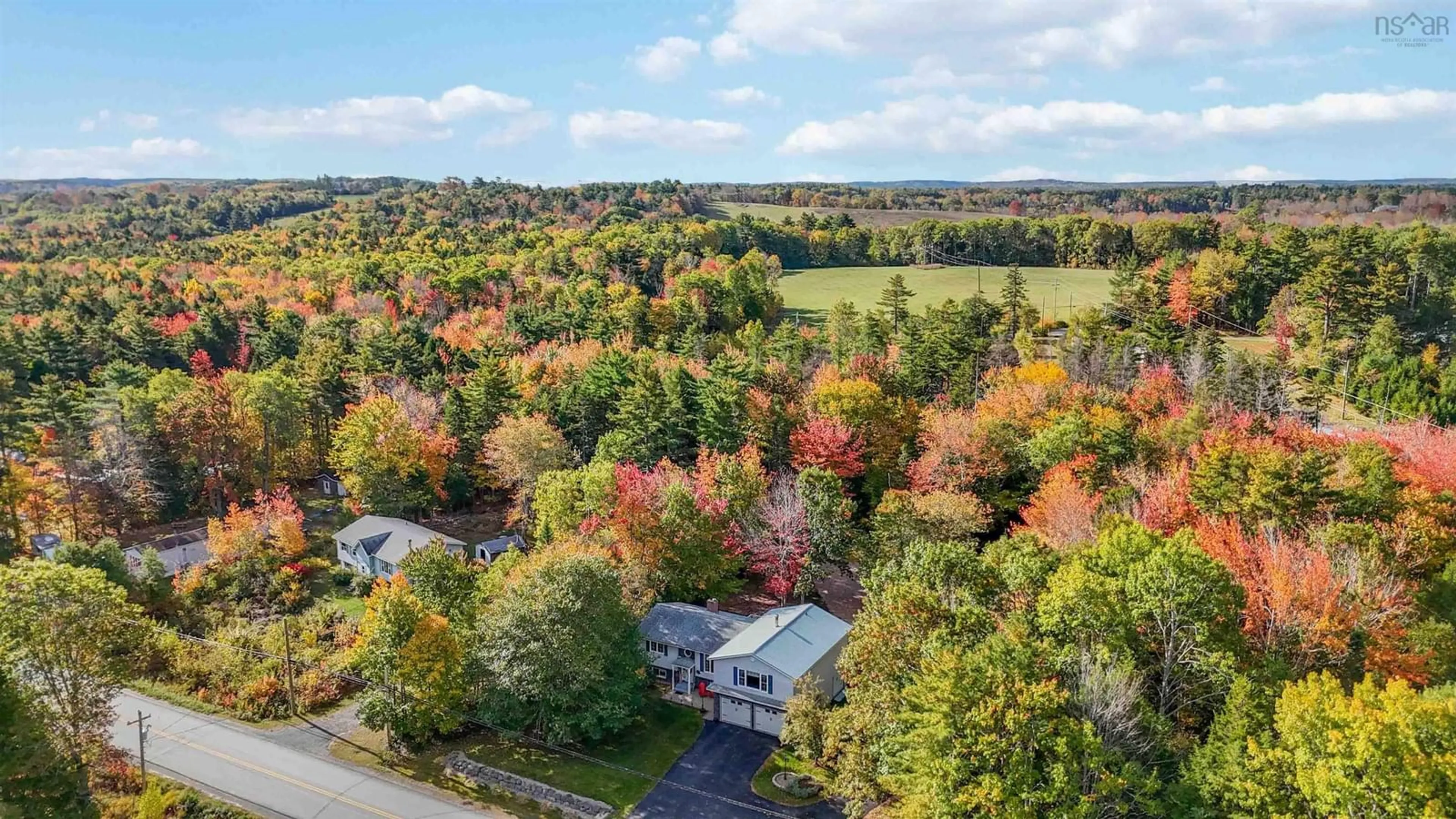 A pic from outside/outdoor area/front of a property/back of a property/a pic from drone, forest/trees view for 559 Upper Branch Rd, Wileville Nova Scotia B4V 5M6