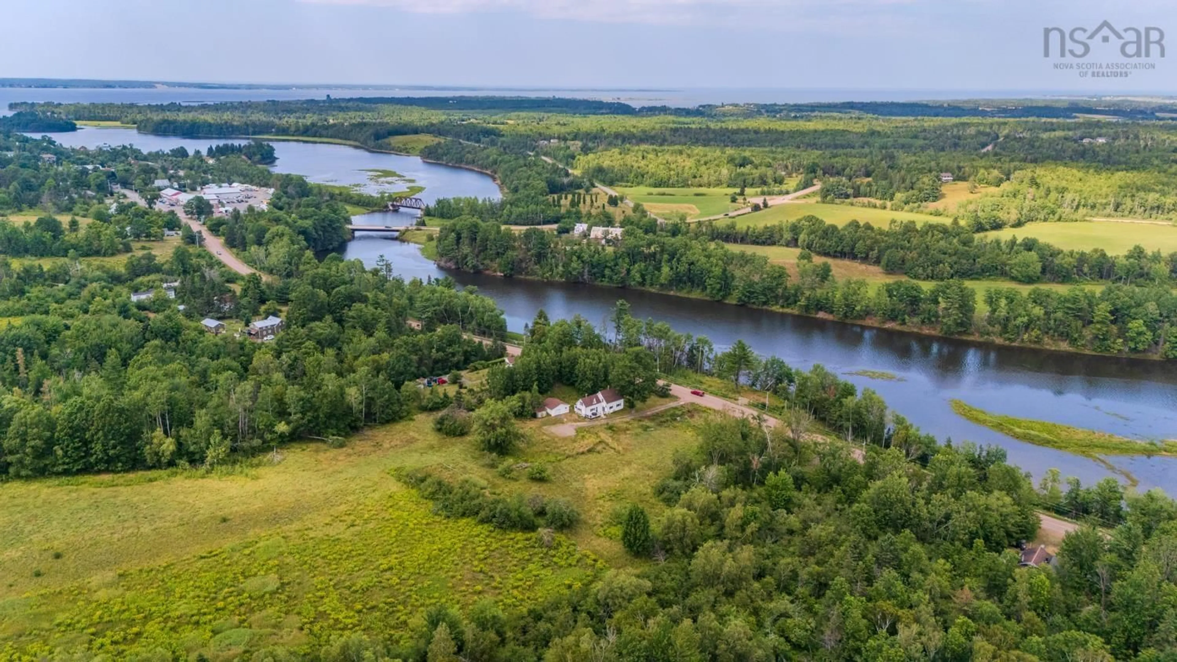 A pic from outside/outdoor area/front of a property/back of a property/a pic from drone, water/lake/river/ocean view for 9781 Highway 311, Tatamagouche Nova Scotia B0K 1V0
