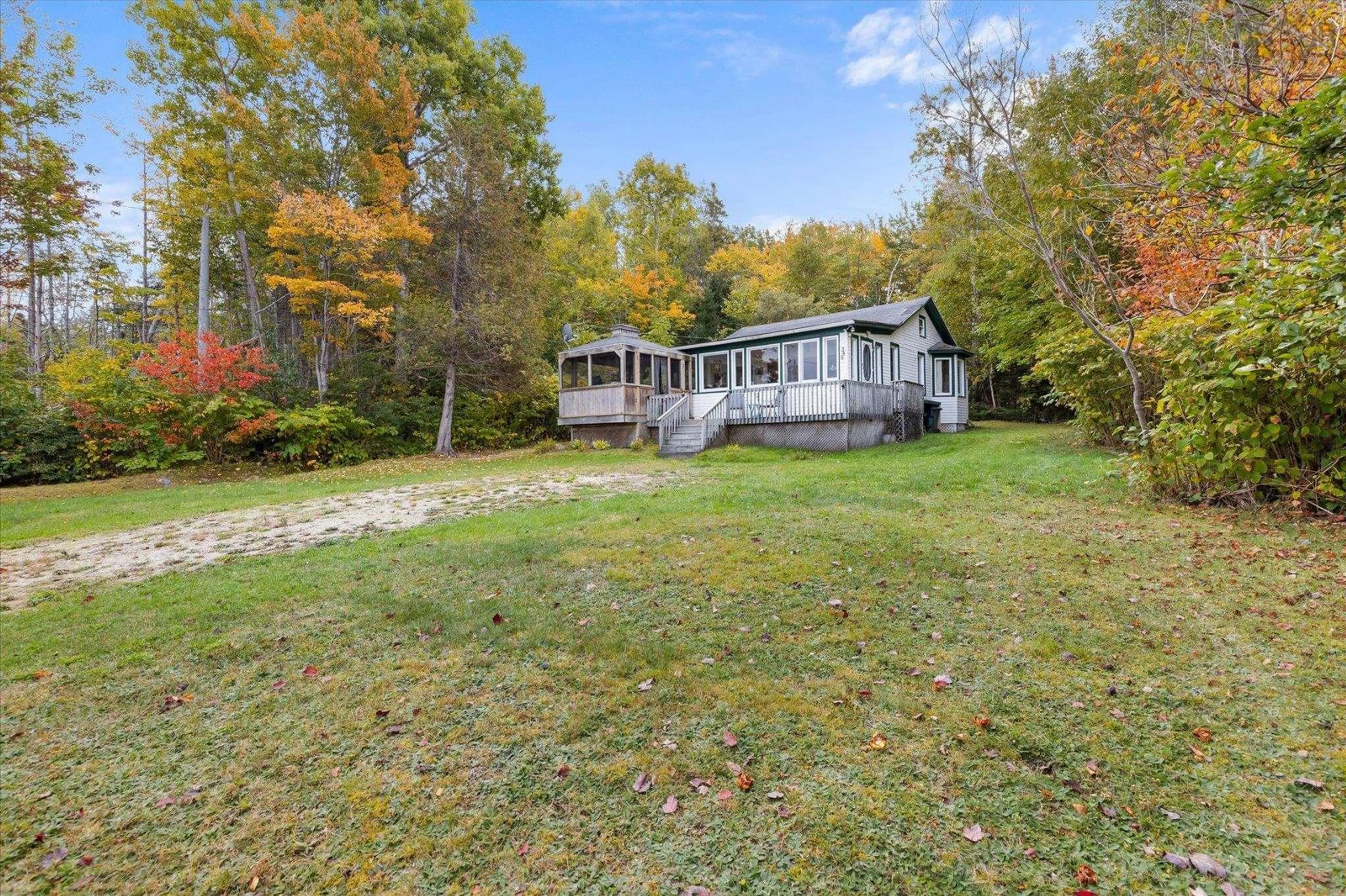 A pic from outside/outdoor area/front of a property/back of a property/a pic from drone, water/lake/river/ocean view for 348 Mill Cove Shore Rd, Mill Cove Nova Scotia B0J 1T0