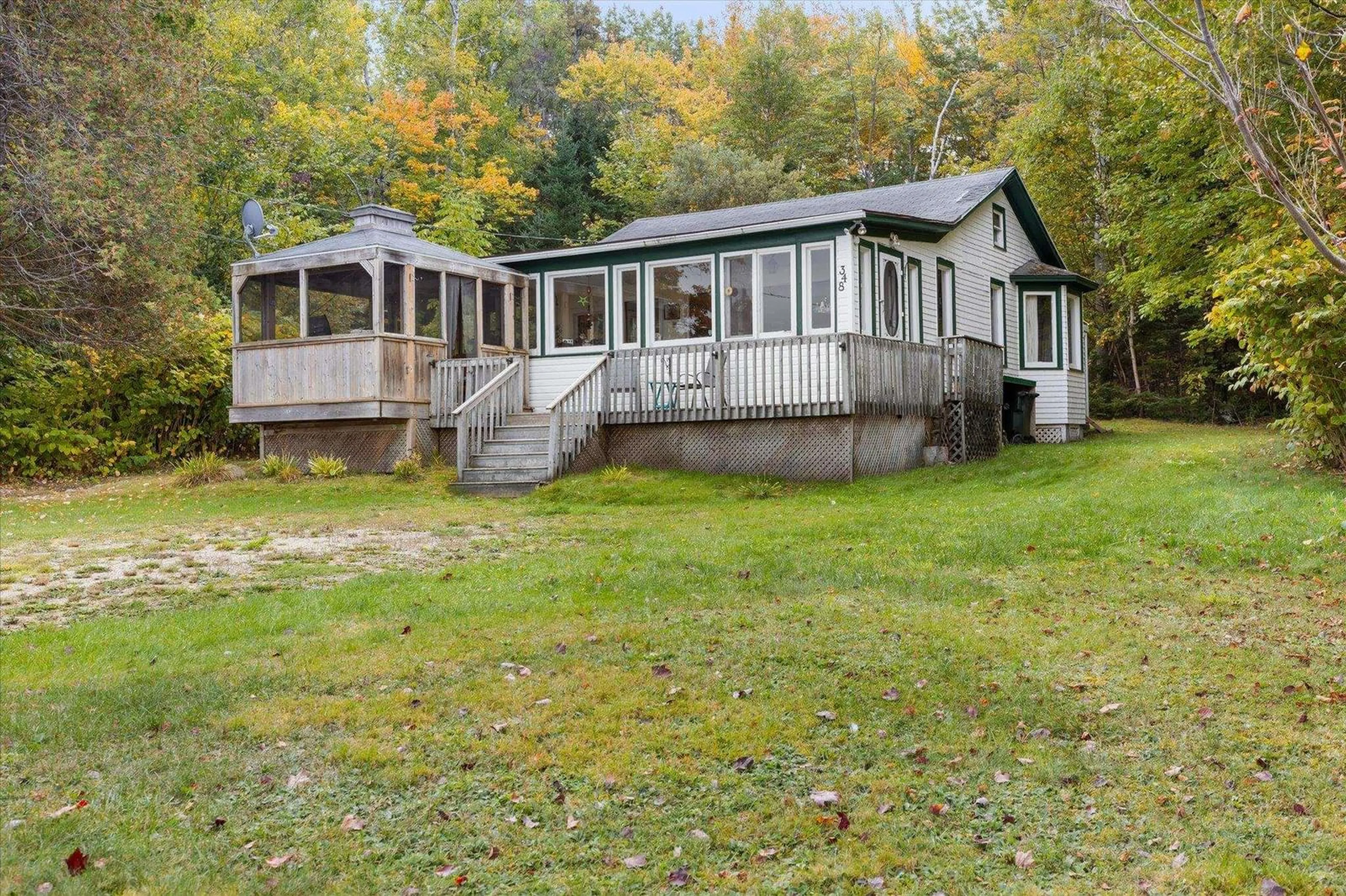 Patio, water/lake/river/ocean view for 348 Mill Cove Shore Rd, Mill Cove Nova Scotia B0J 1T0
