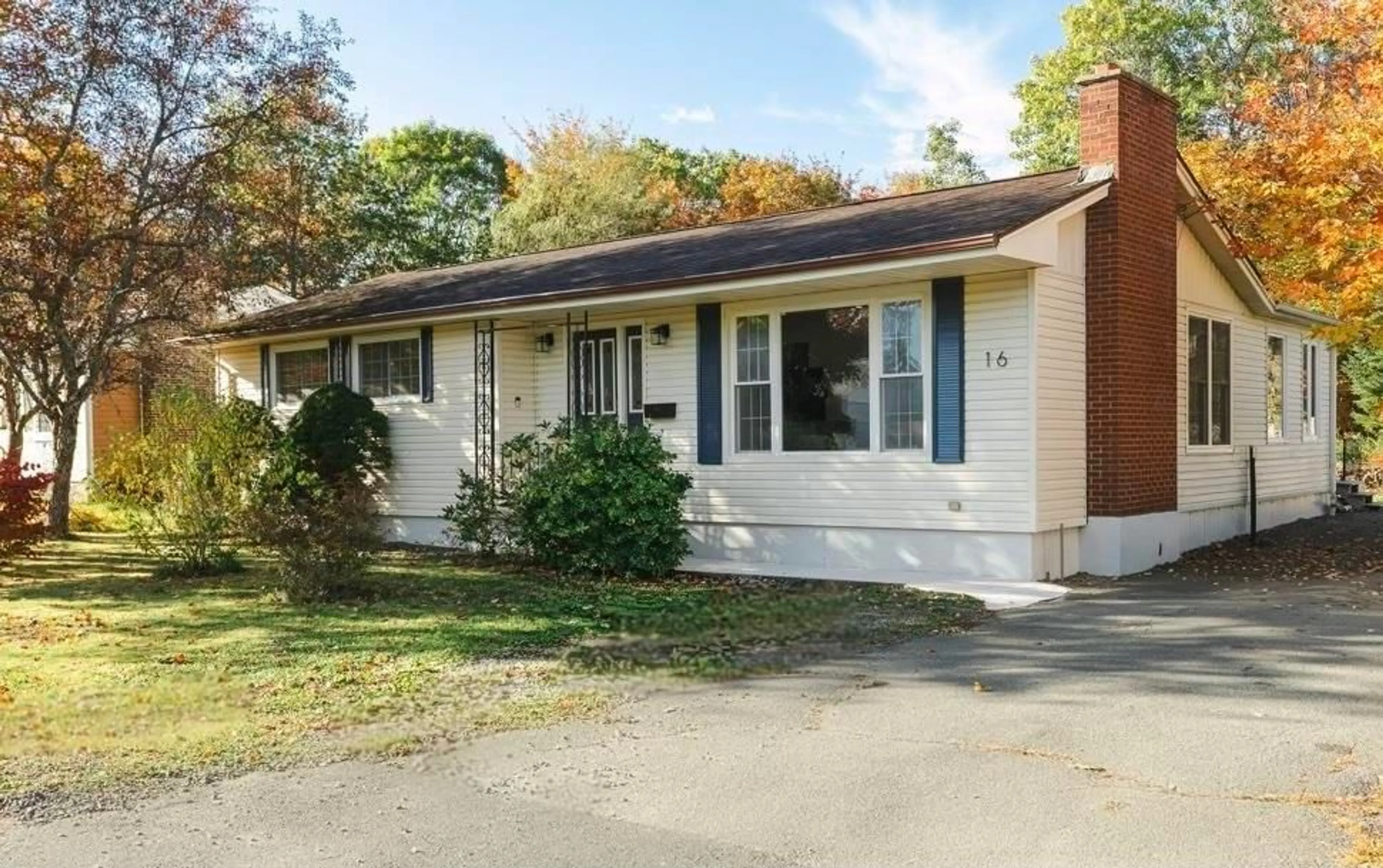 Home with vinyl exterior material, street for 16 Howland Dr, Lower Sackville Nova Scotia B4C 1S6