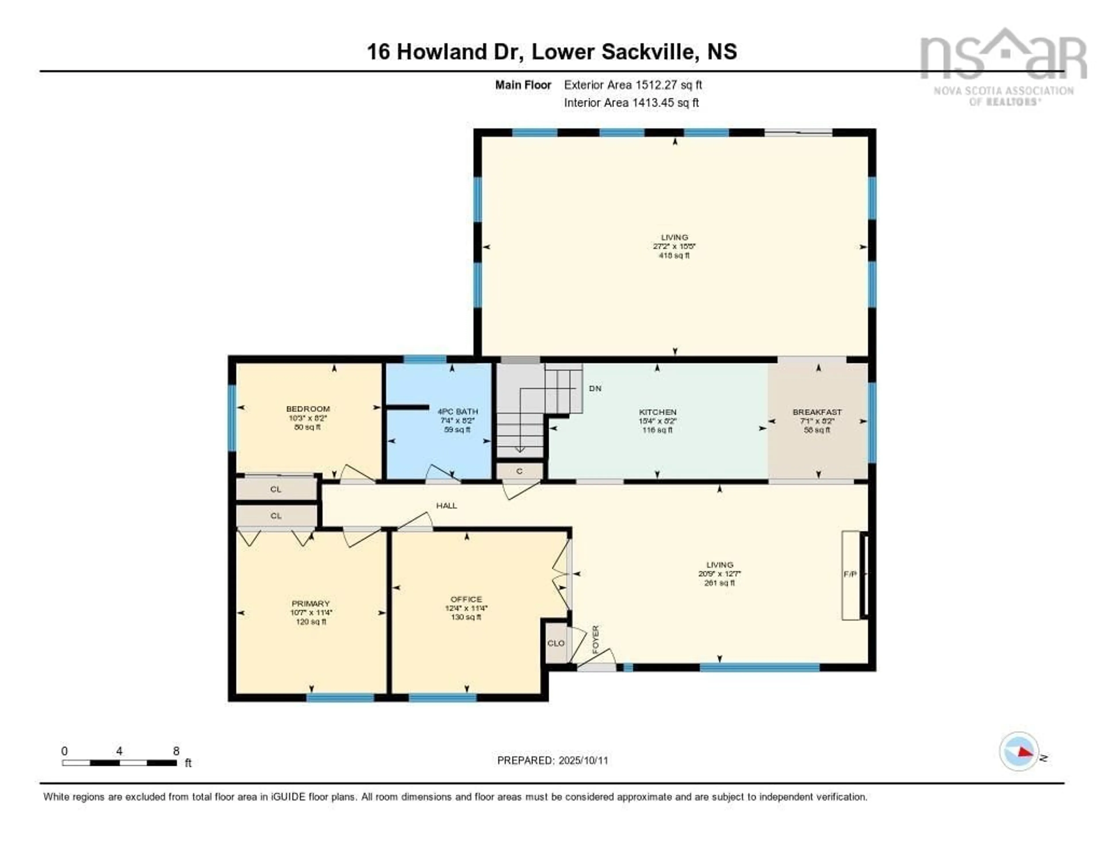 Floor plan for 16 Howland Dr, Lower Sackville Nova Scotia B4C 1S6