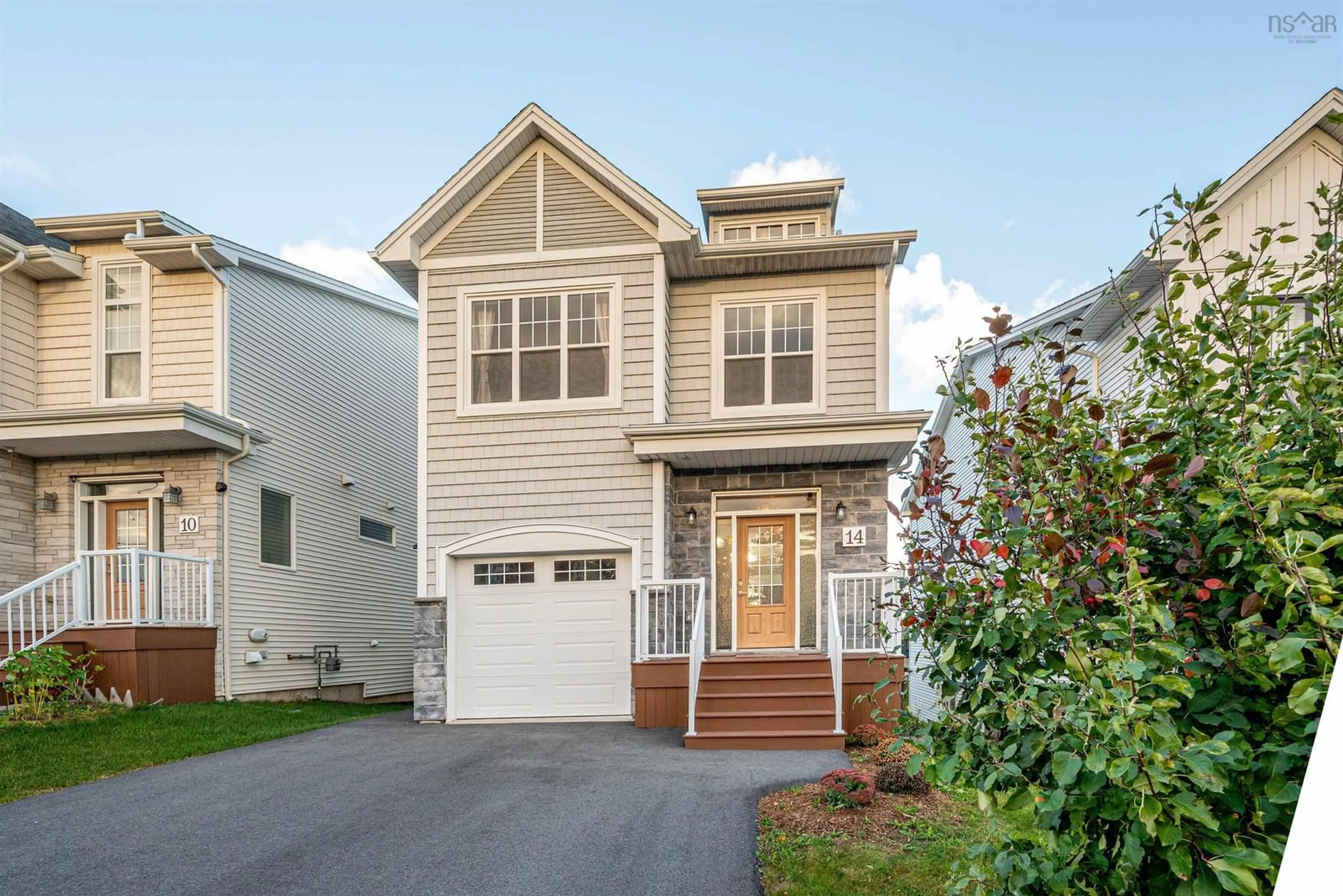 Home with vinyl exterior material, street for 14 Bristolton Ave, Bedford Nova Scotia B4B 1H6