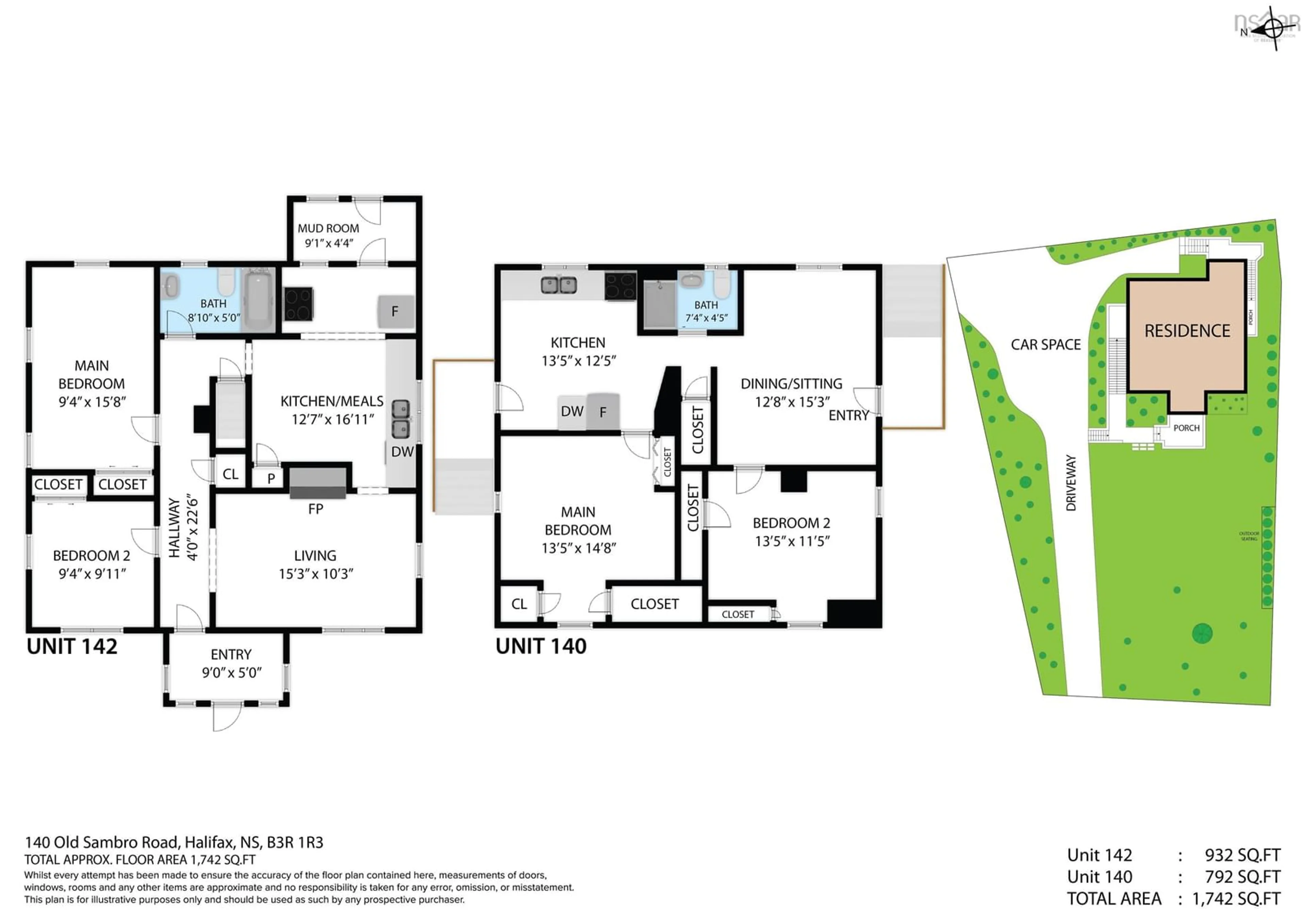 Floor plan for 140/142 Old Sambro Rd, Halifax Nova Scotia B3R 1R3