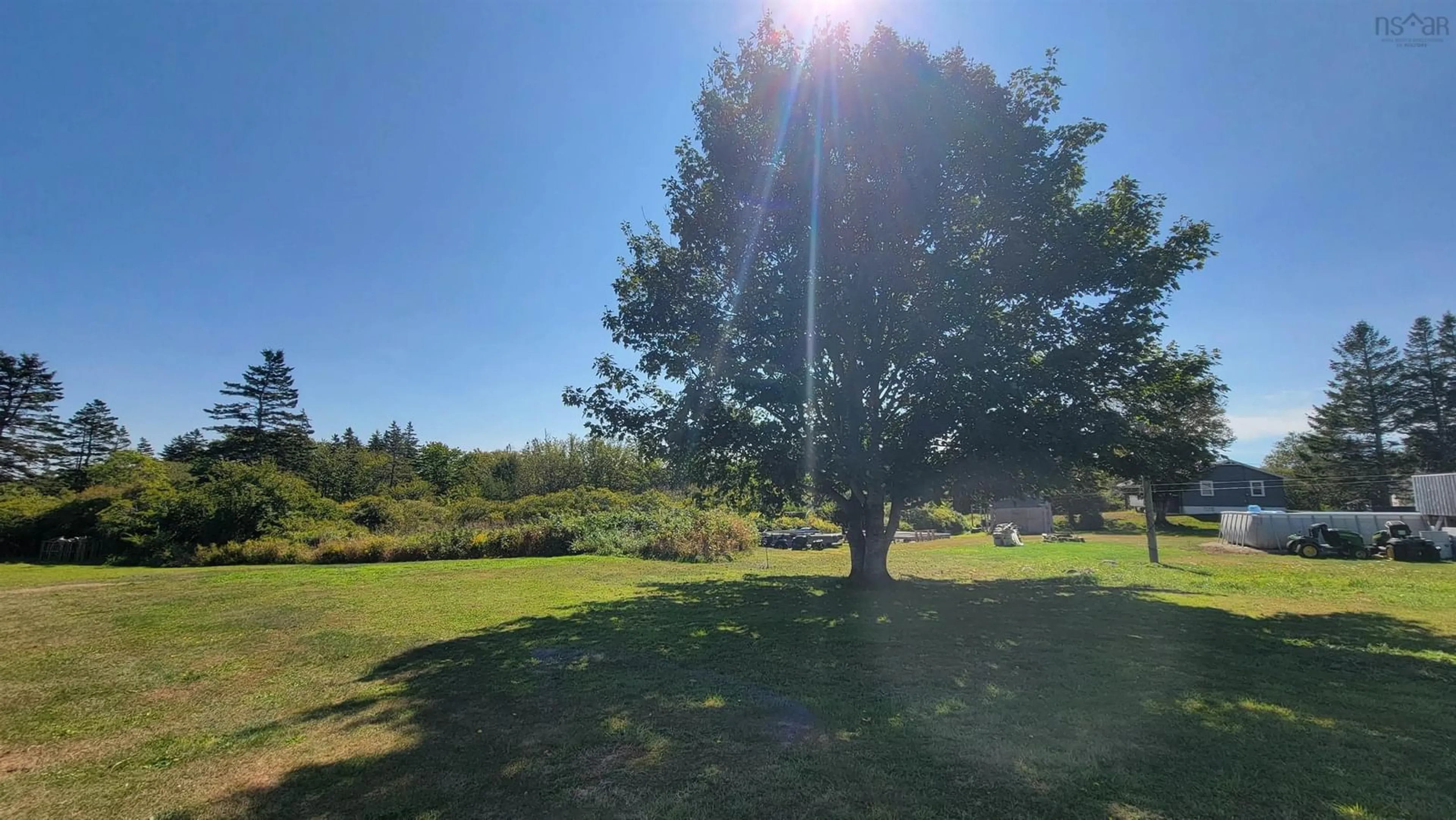 A pic from outside/outdoor area/front of a property/back of a property/a pic from drone, forest/trees view for 89 Nicholas Rd, Lower Wedgeport Nova Scotia B0W 2B0