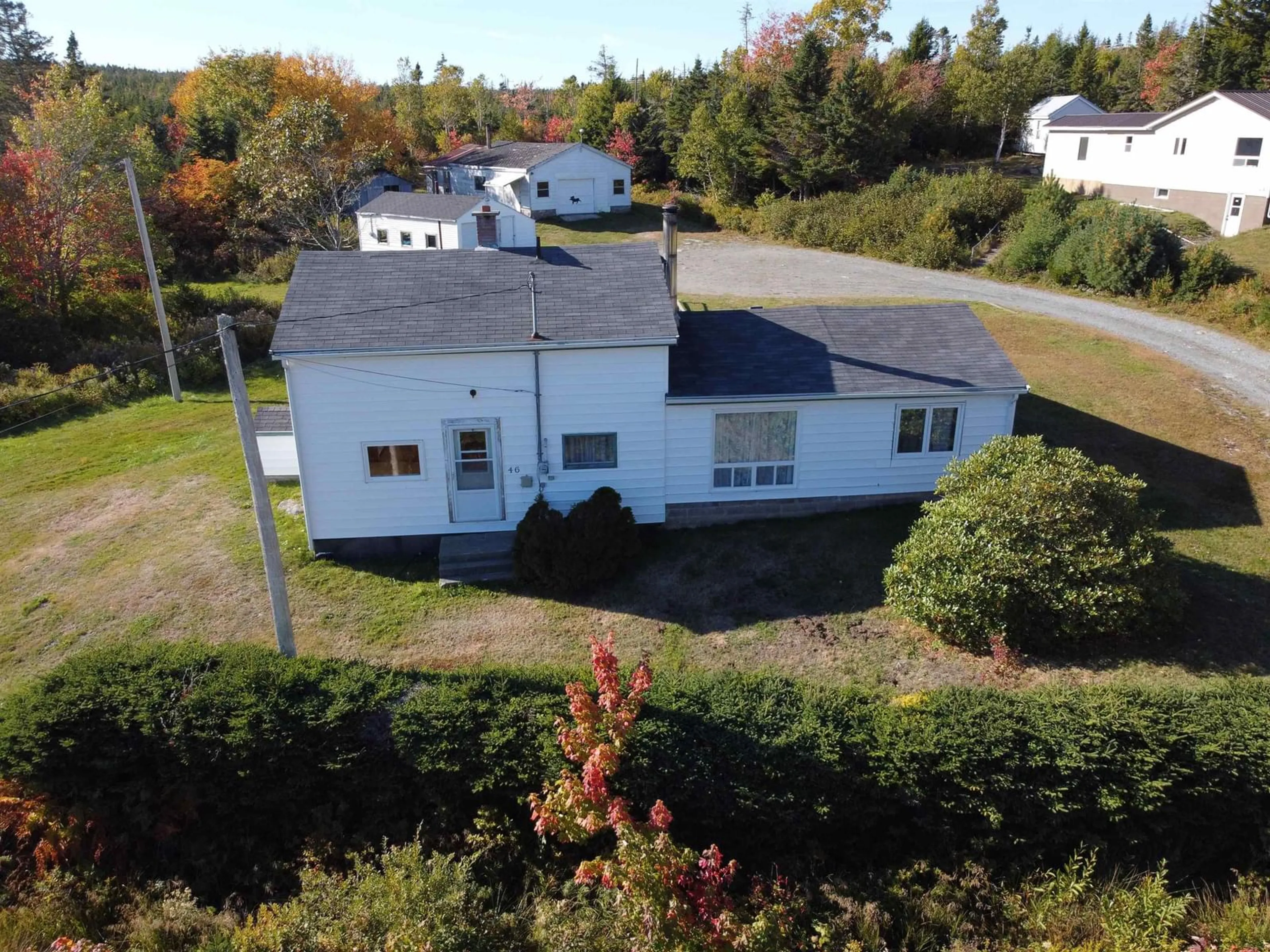 A pic from outside/outdoor area/front of a property/back of a property/a pic from drone, building for 46 Beaver Harbour Rd, Beaver Harbour Nova Scotia B0J 2R0