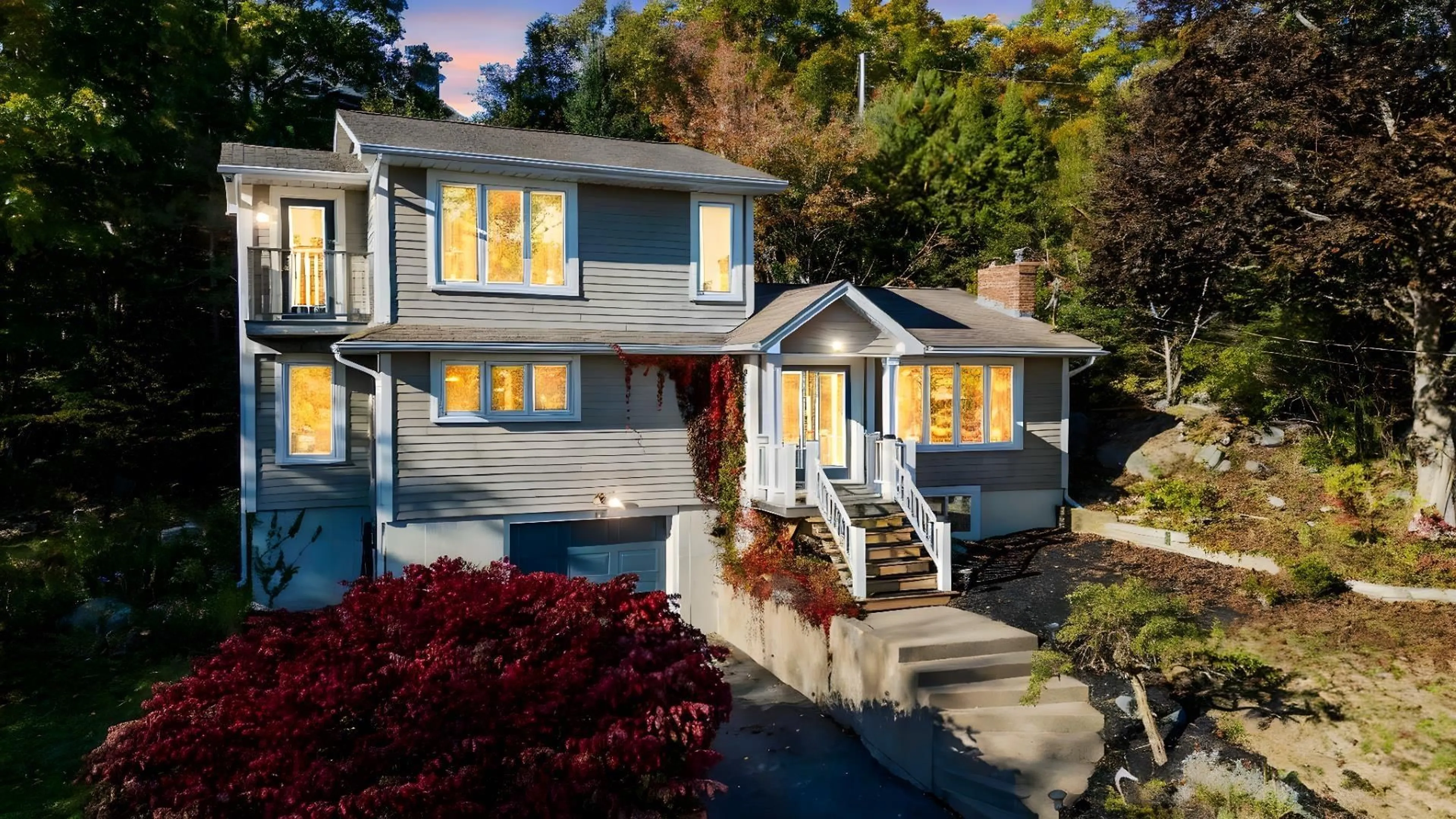 Home with vinyl exterior material, street for 15 Merrill Dr, Halifax Nova Scotia B3M 2M4