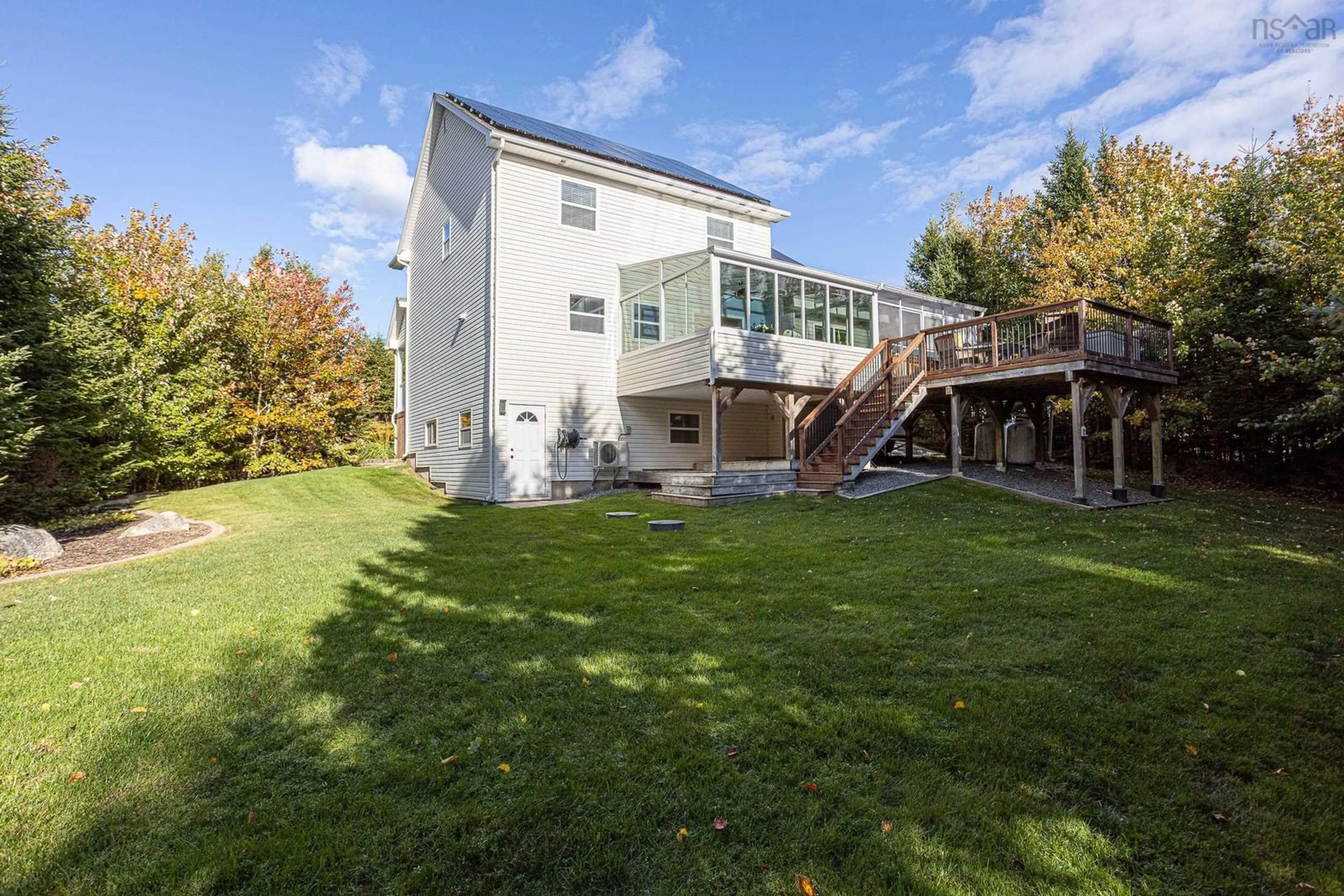 Patio, water/lake/river/ocean view for 55 Summit Cres #644, Upper Tantallon Nova Scotia B3Z 1P9