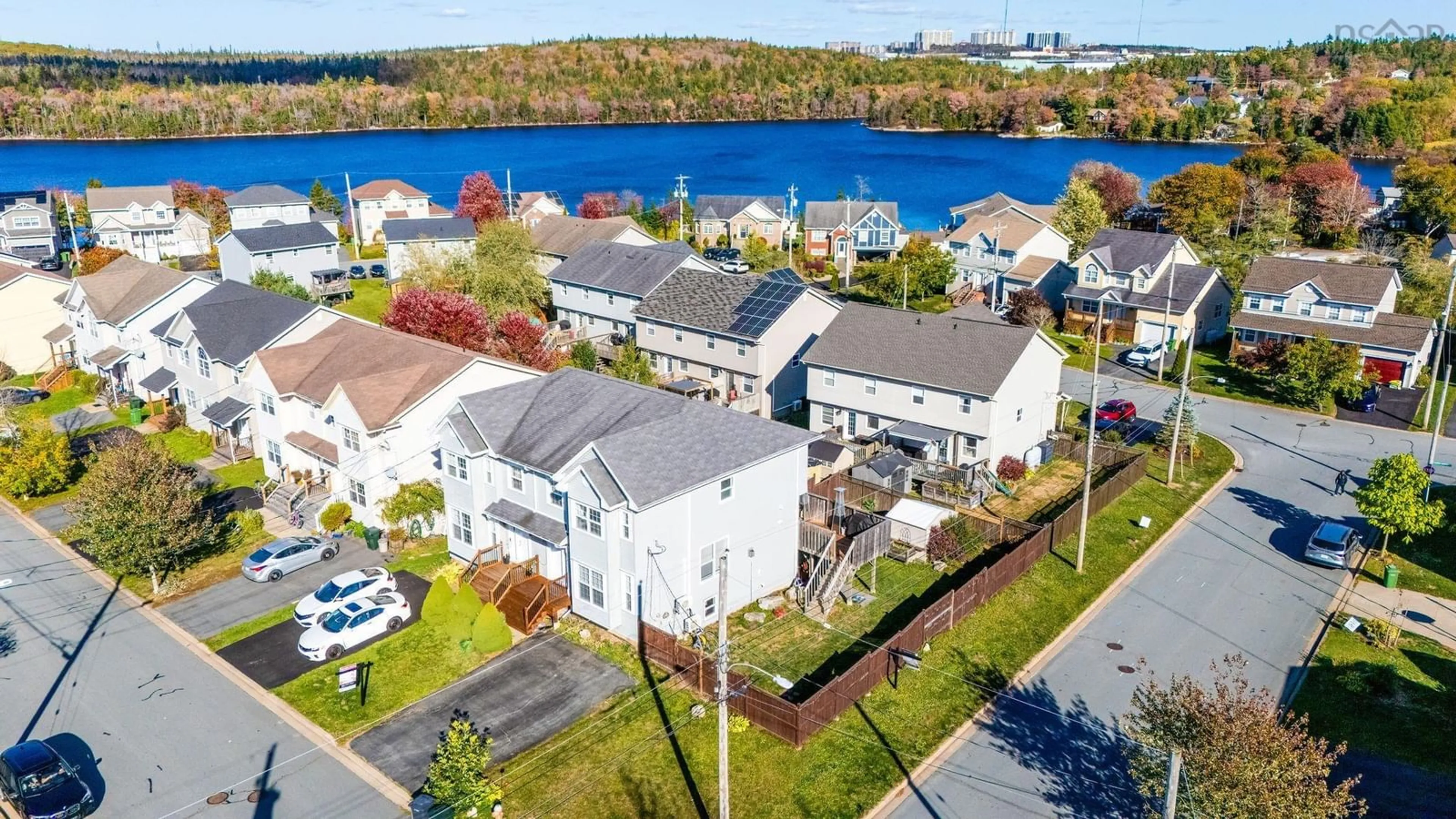 A pic from outside/outdoor area/front of a property/back of a property/a pic from drone, water/lake/river/ocean view for 142 North Green Rd, Lakeside Nova Scotia B3T 2L8