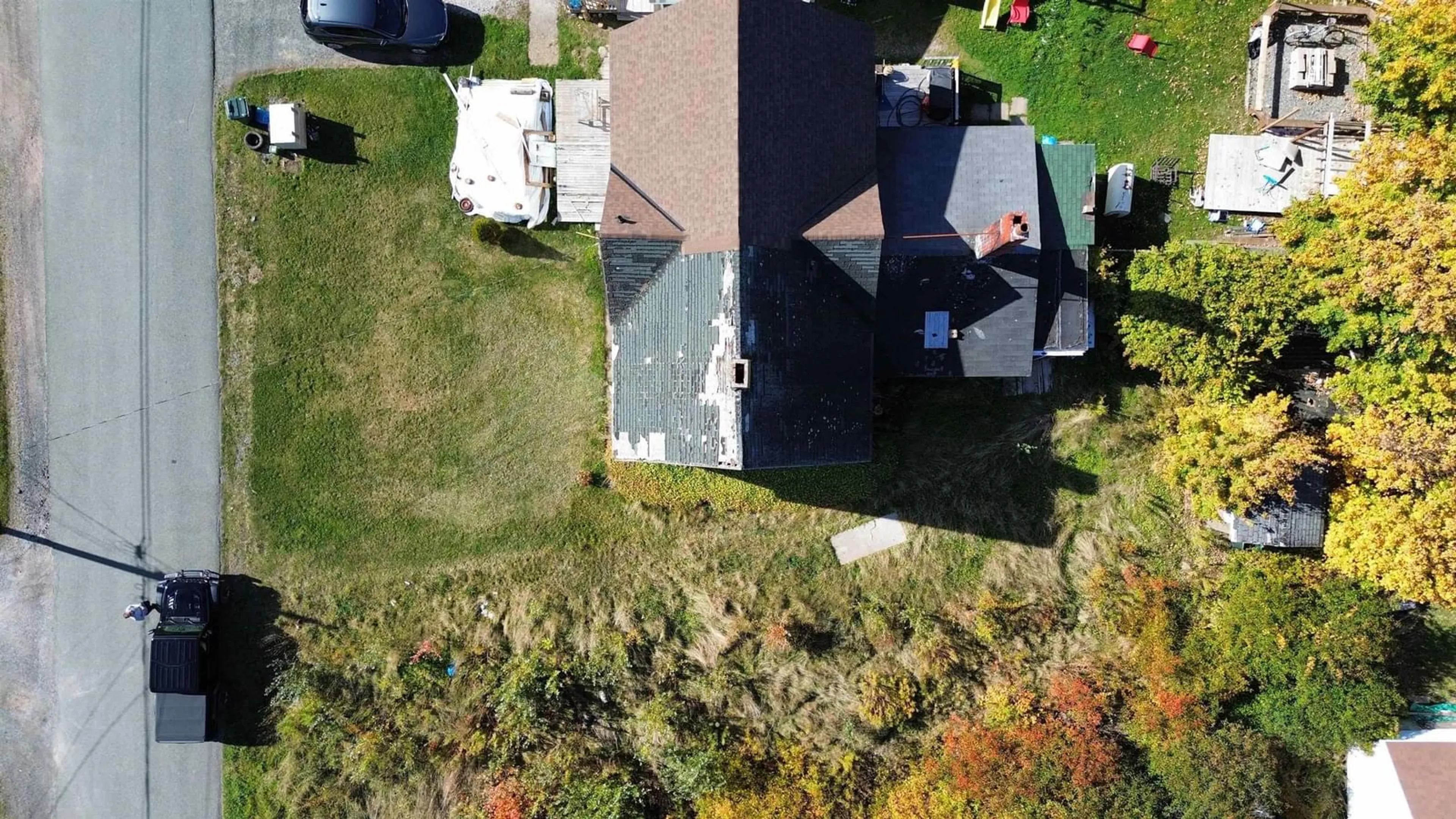 A pic from outside/outdoor area/front of a property/back of a property/a pic from drone, unknown for 25 Fourth St, Glace Bay Nova Scotia B1A 4H5