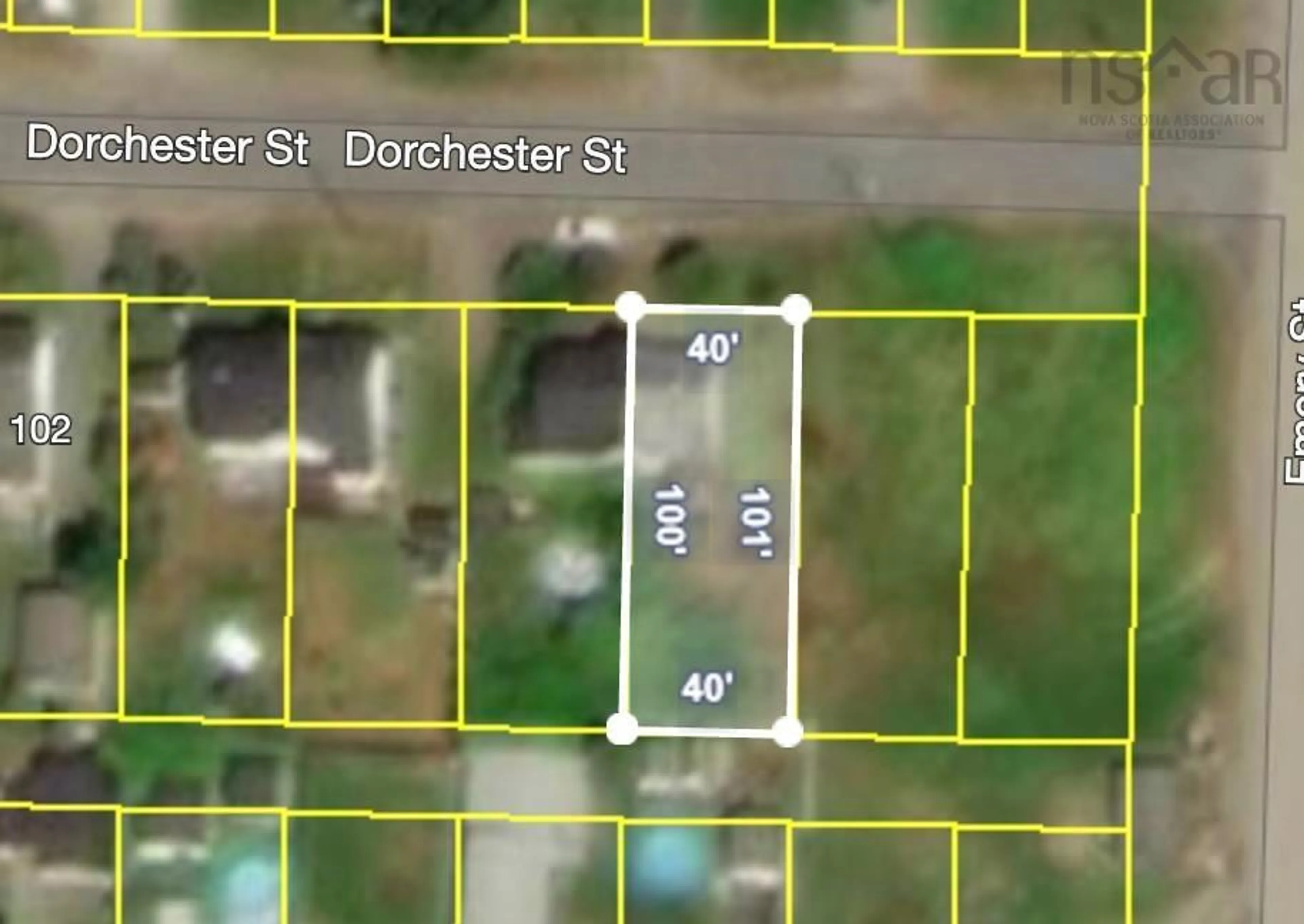 A pic from outside/outdoor area/front of a property/back of a property/a pic from drone, street for 94 Dorchester St, Glace Bay Nova Scotia B1A 3P4