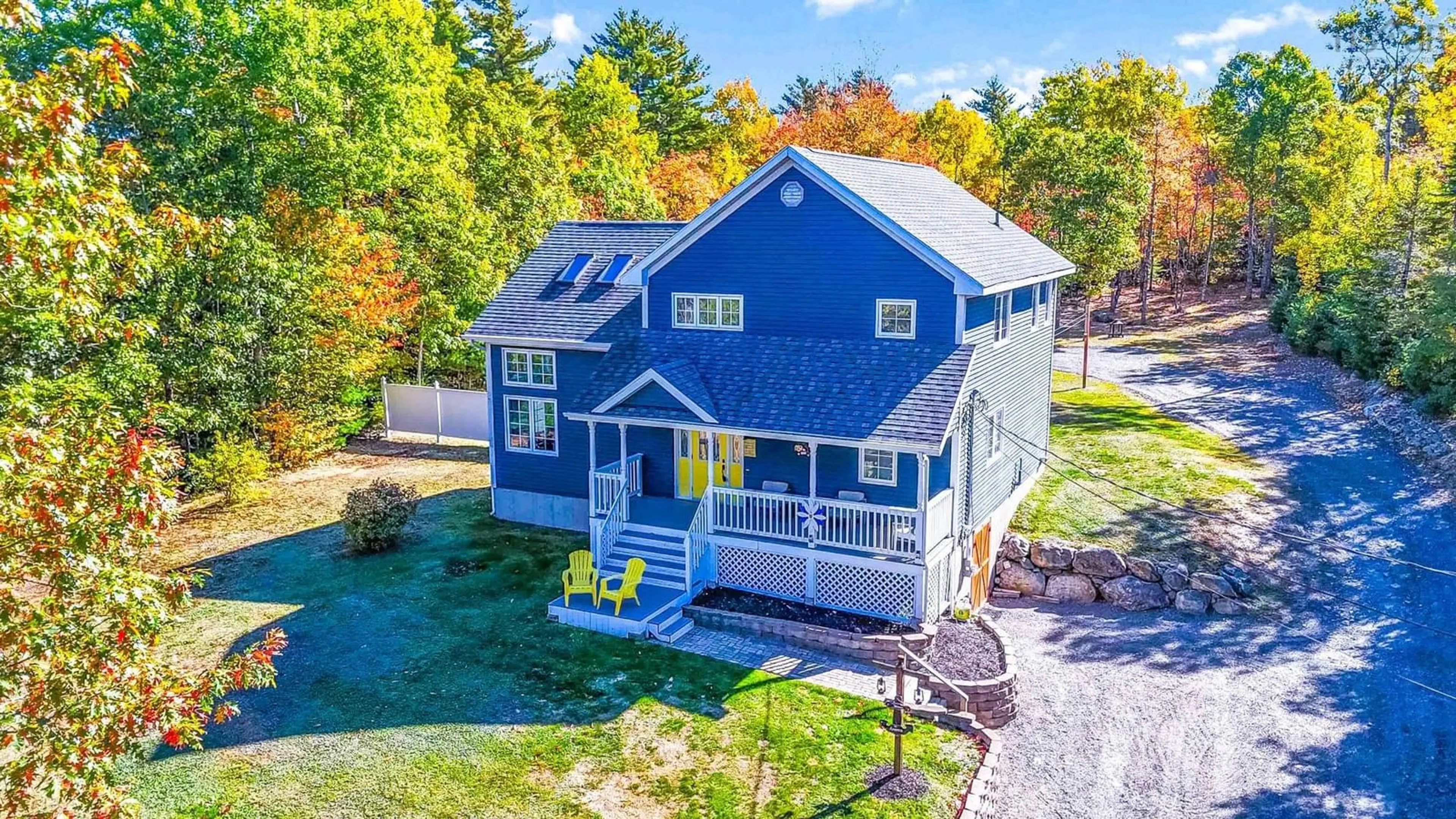 A pic from outside/outdoor area/front of a property/back of a property/a pic from drone, water/lake/river/ocean view for 130 Highway 331, Mill Village Nova Scotia B0J 2H0