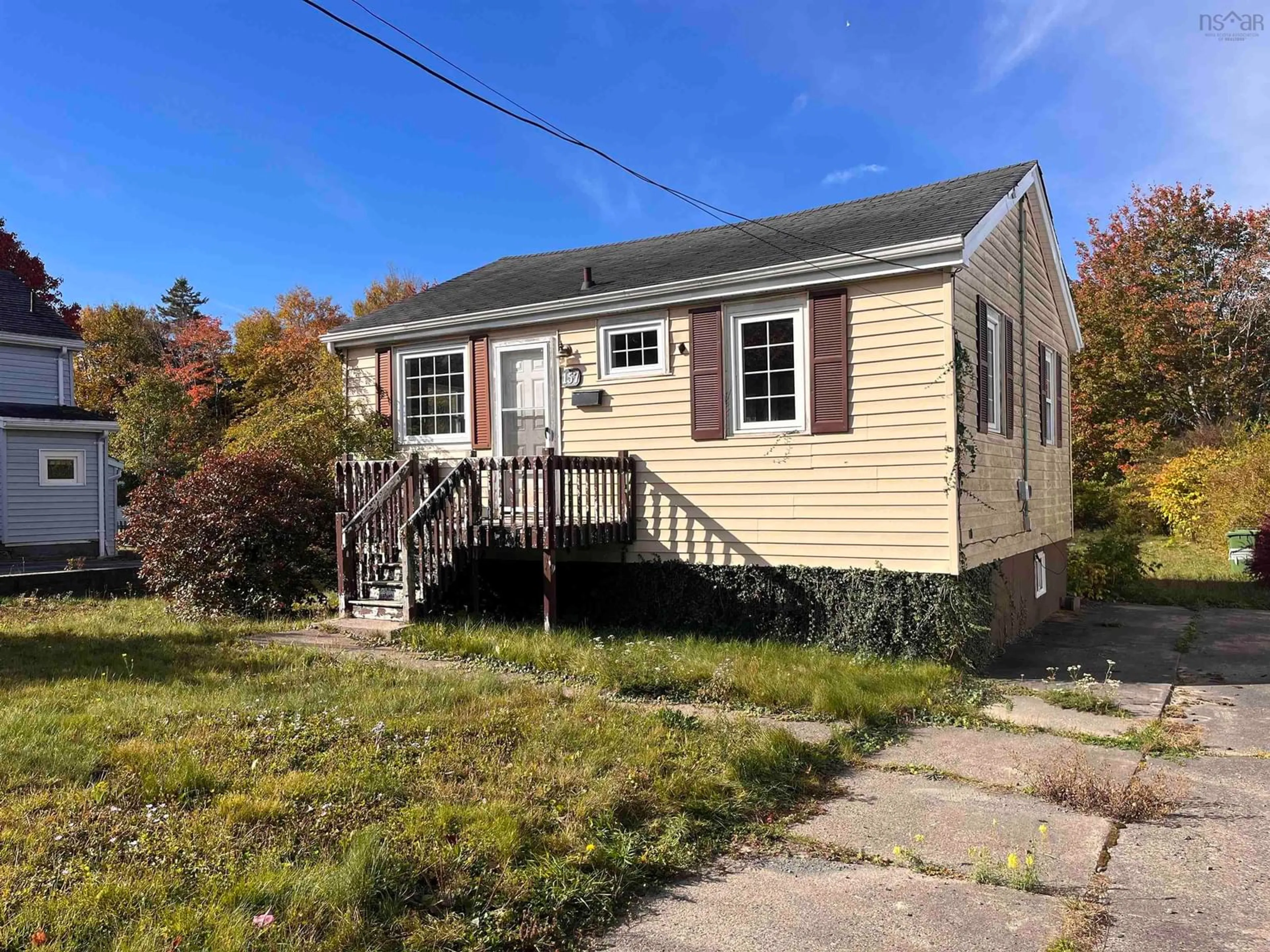 Home with vinyl exterior material, street for 157 Old Sambro Rd, Halifax Nova Scotia B3R 1R4
