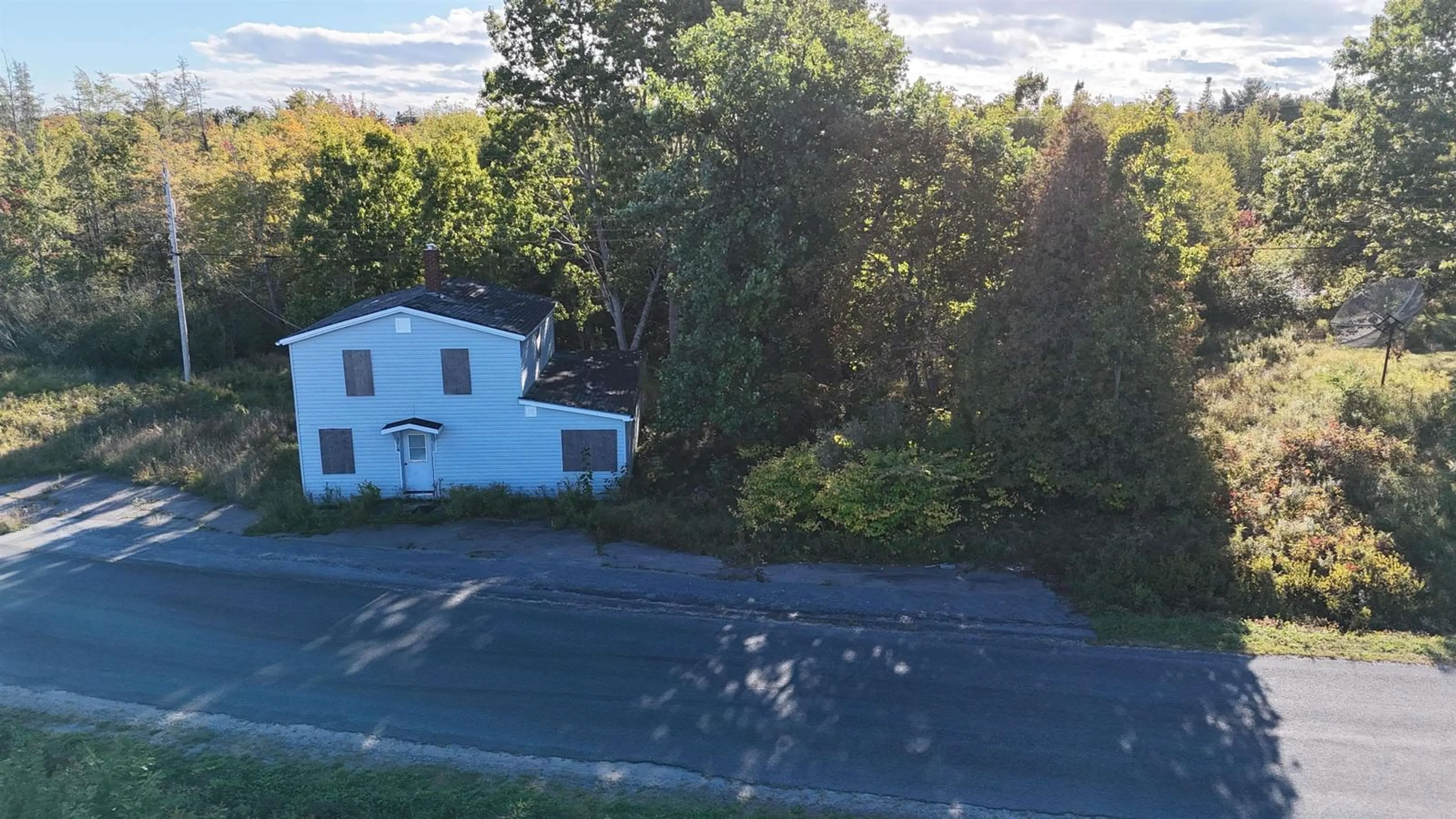 A pic from outside/outdoor area/front of a property/back of a property/a pic from drone, street for 940 New Cumberland Rd, Lake Centre Nova Scotia B0R 1G0