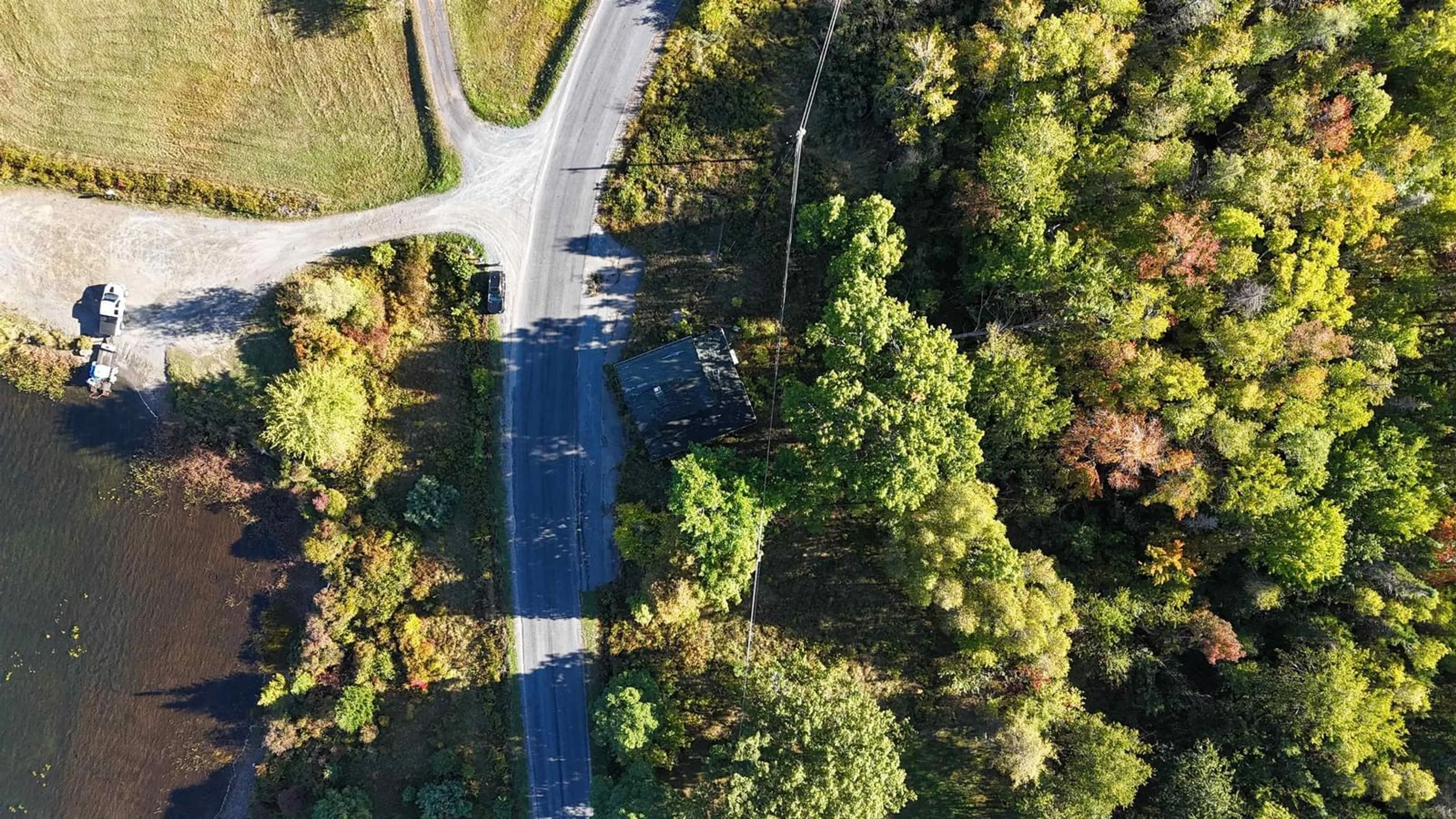 A pic from outside/outdoor area/front of a property/back of a property/a pic from drone, forest/trees view for 940 New Cumberland Rd, Lake Centre Nova Scotia B0R 1G0
